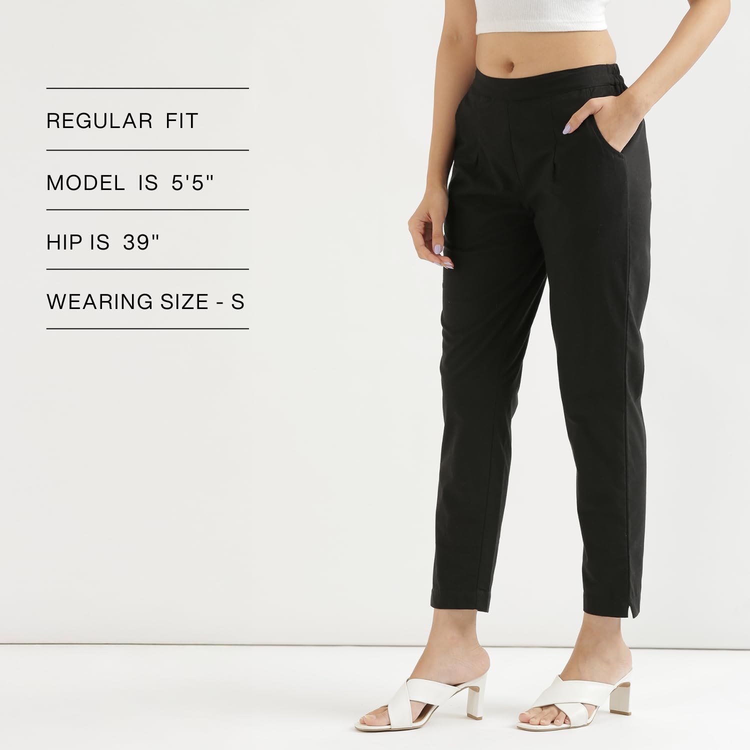 SAADAA Women Cotton Pant Trouser - Image 5