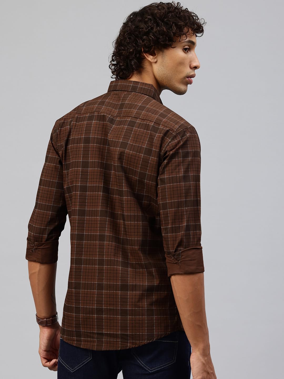 Majestic Man Casual Shirt - Brown - Image 4