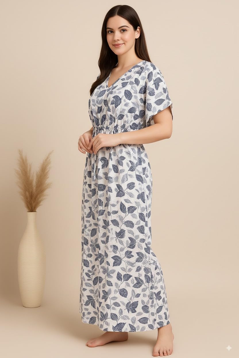 Bahumaan Cotton Kaftan Nighty for Women - Image 5