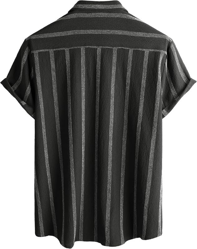 Impression Fab Men's Multi-Colored Short Sleeve Button Down Shirt - Image 2