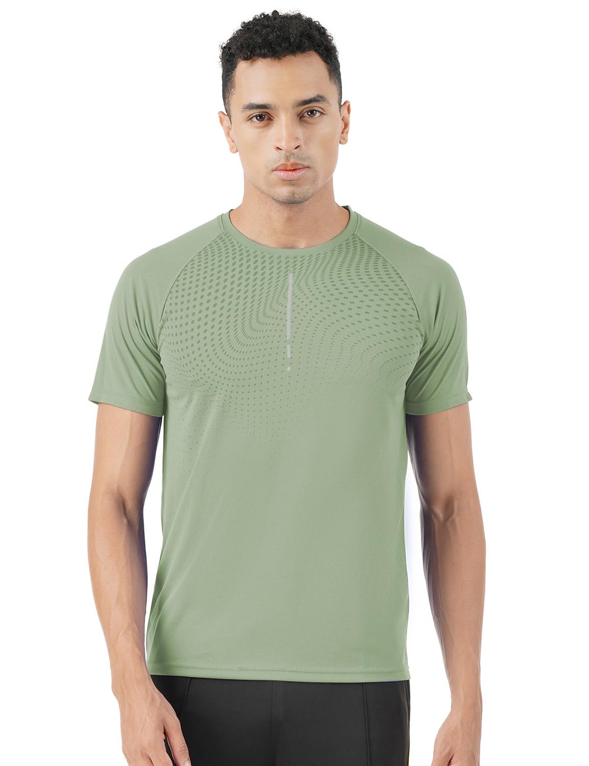 PUMP'D Men's Green Athleisure T-Shirt