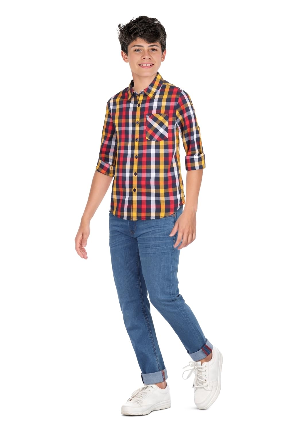 Allen Solly Kid Checkered Shirt - Image 5
