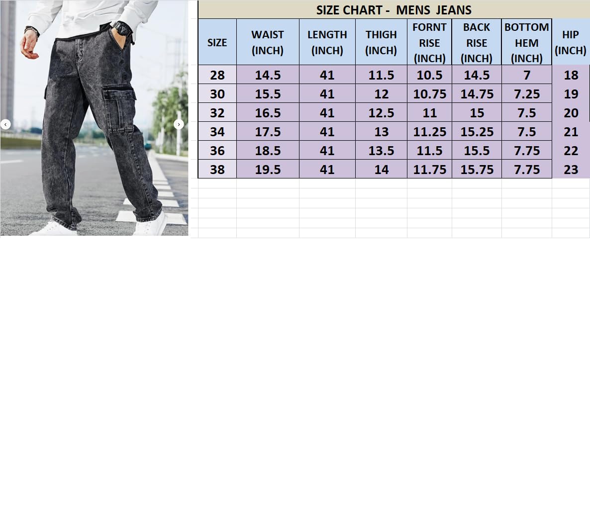 GarbGlide Men Cargo Jeans - Khakhi - Image 5