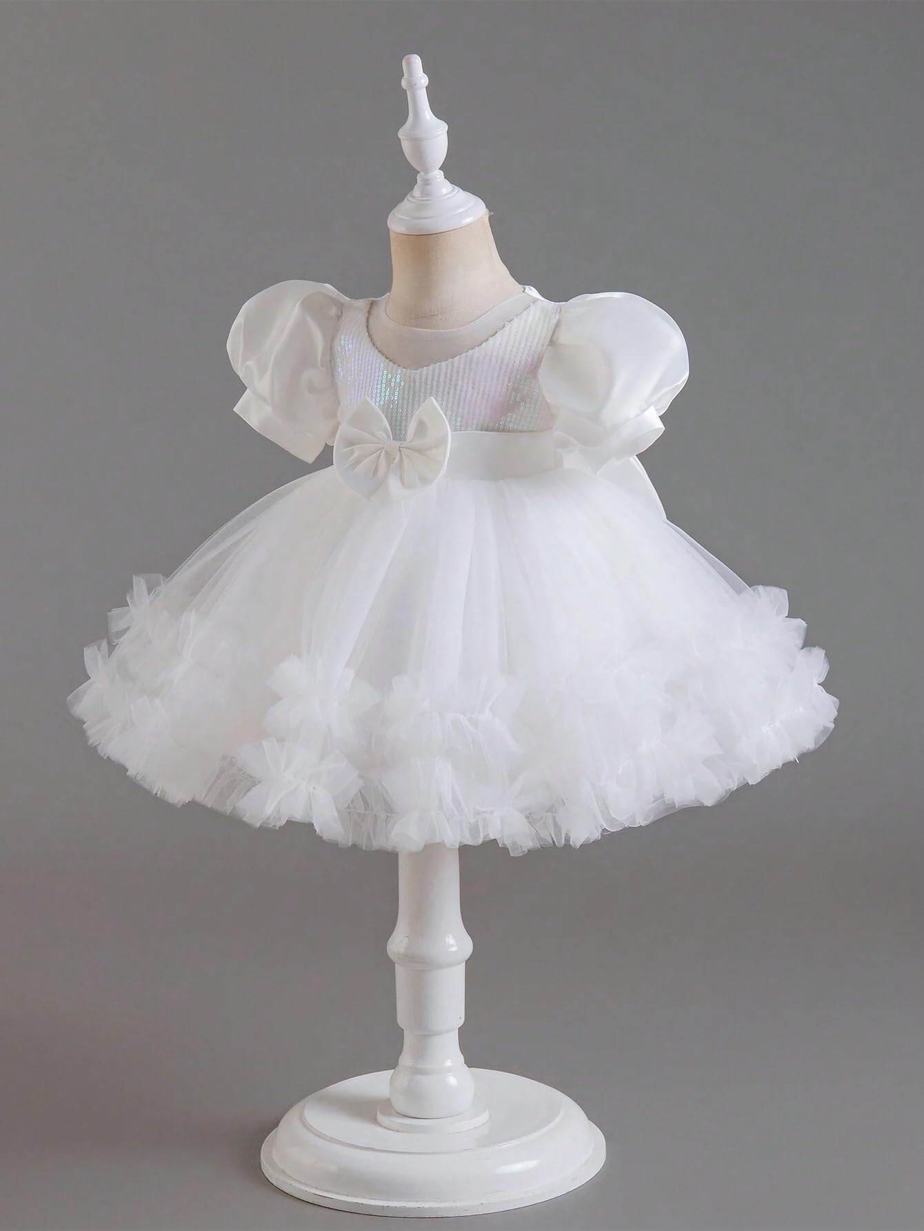 Baby Girl Knee-Length Floral Dress - Image 4