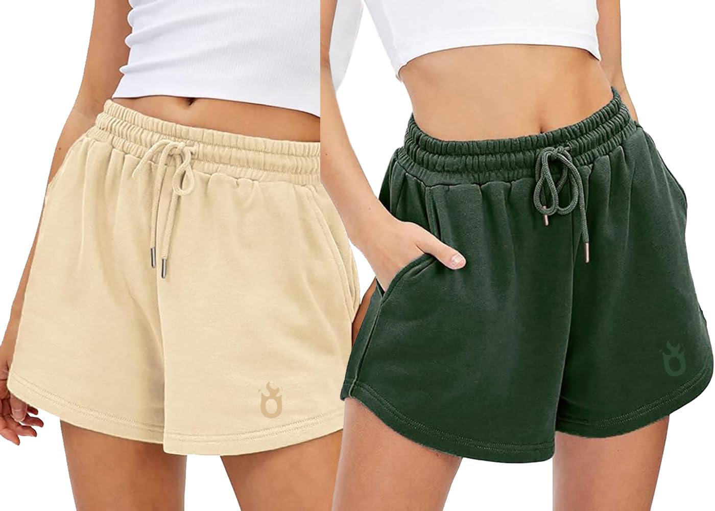 hotfits Women's Multicolor Casual Cotton Shorts