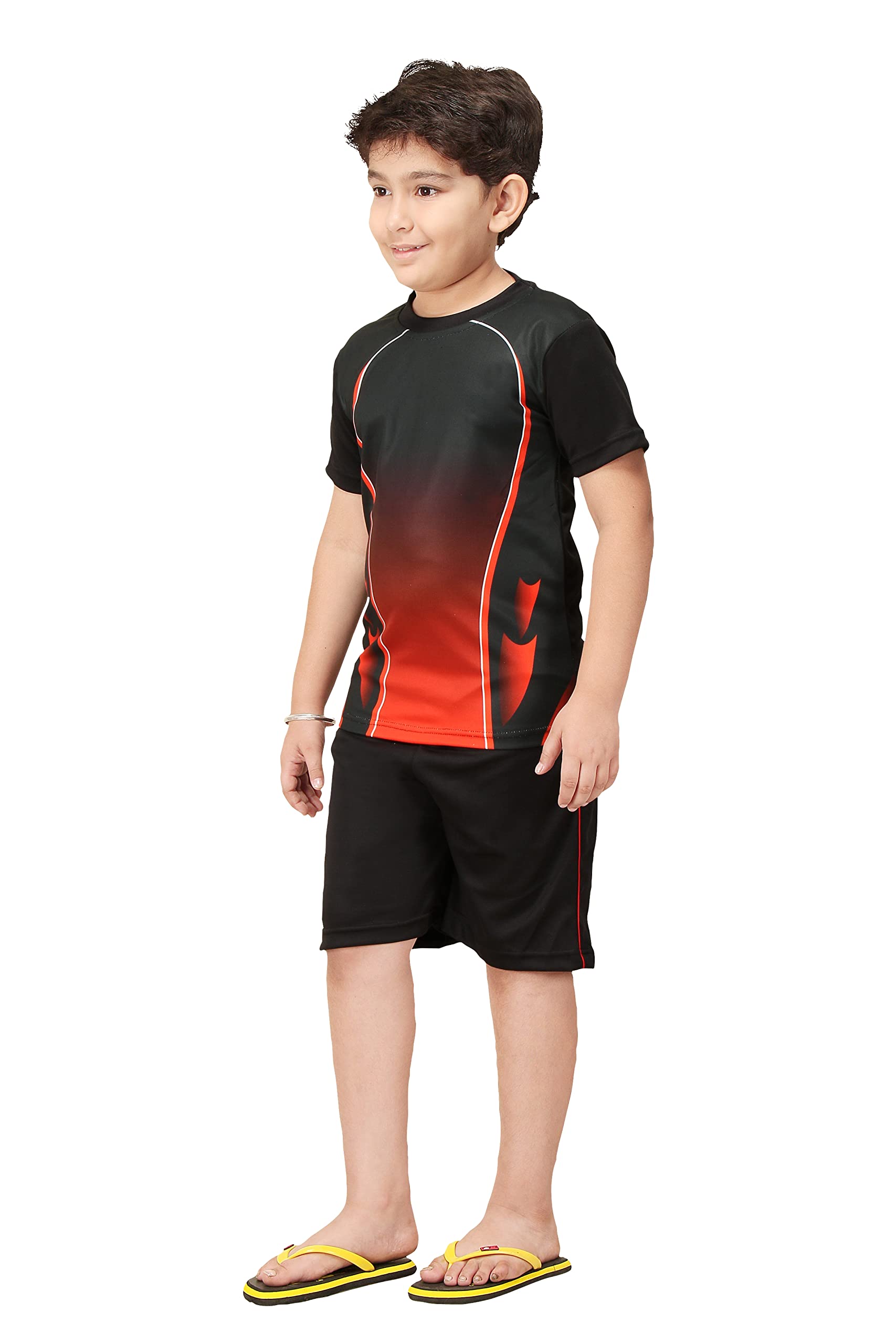 Wearilio Sports Jersey for Boys and Girls - Black Red - Image 2