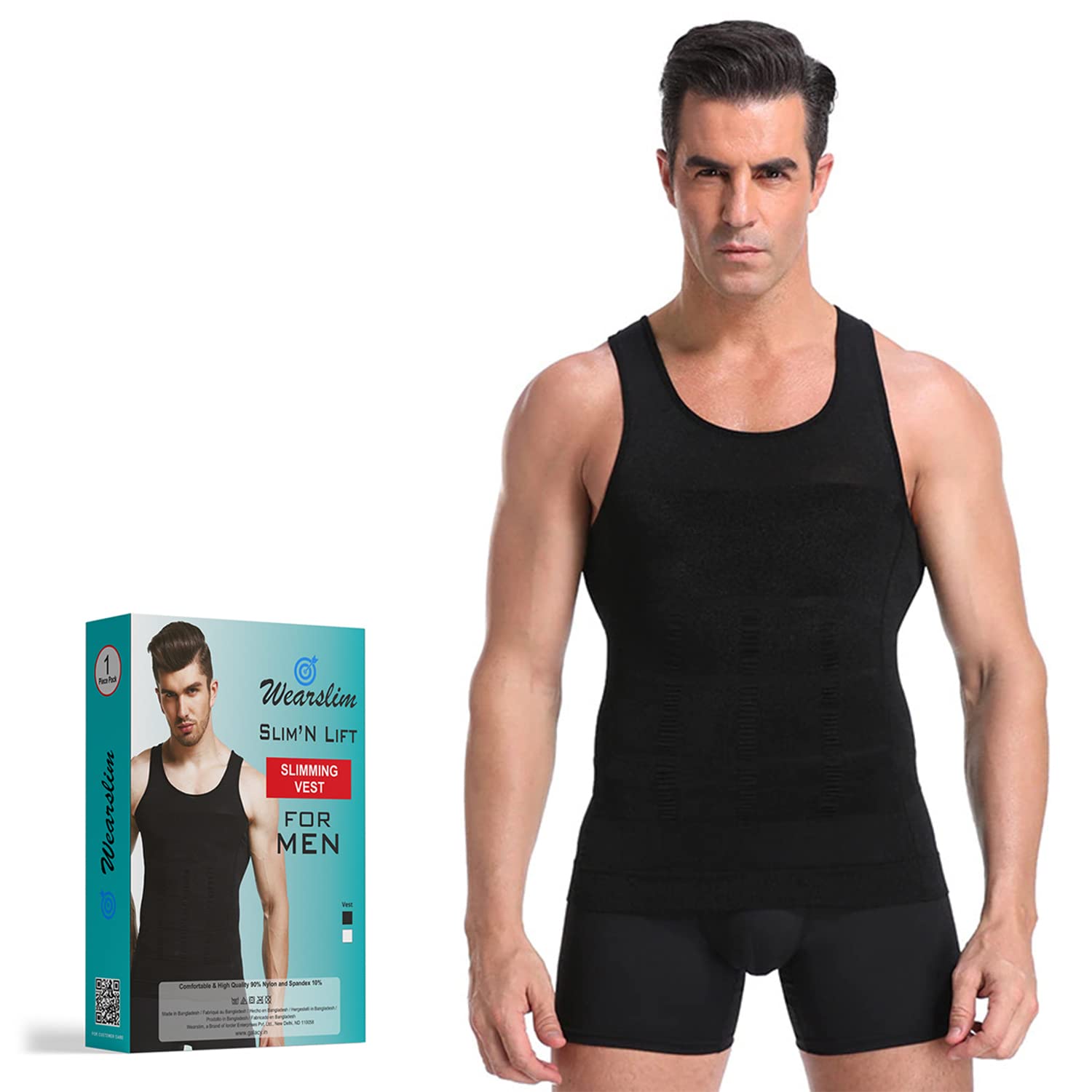 Men's Compression Vest - Black - Image 2