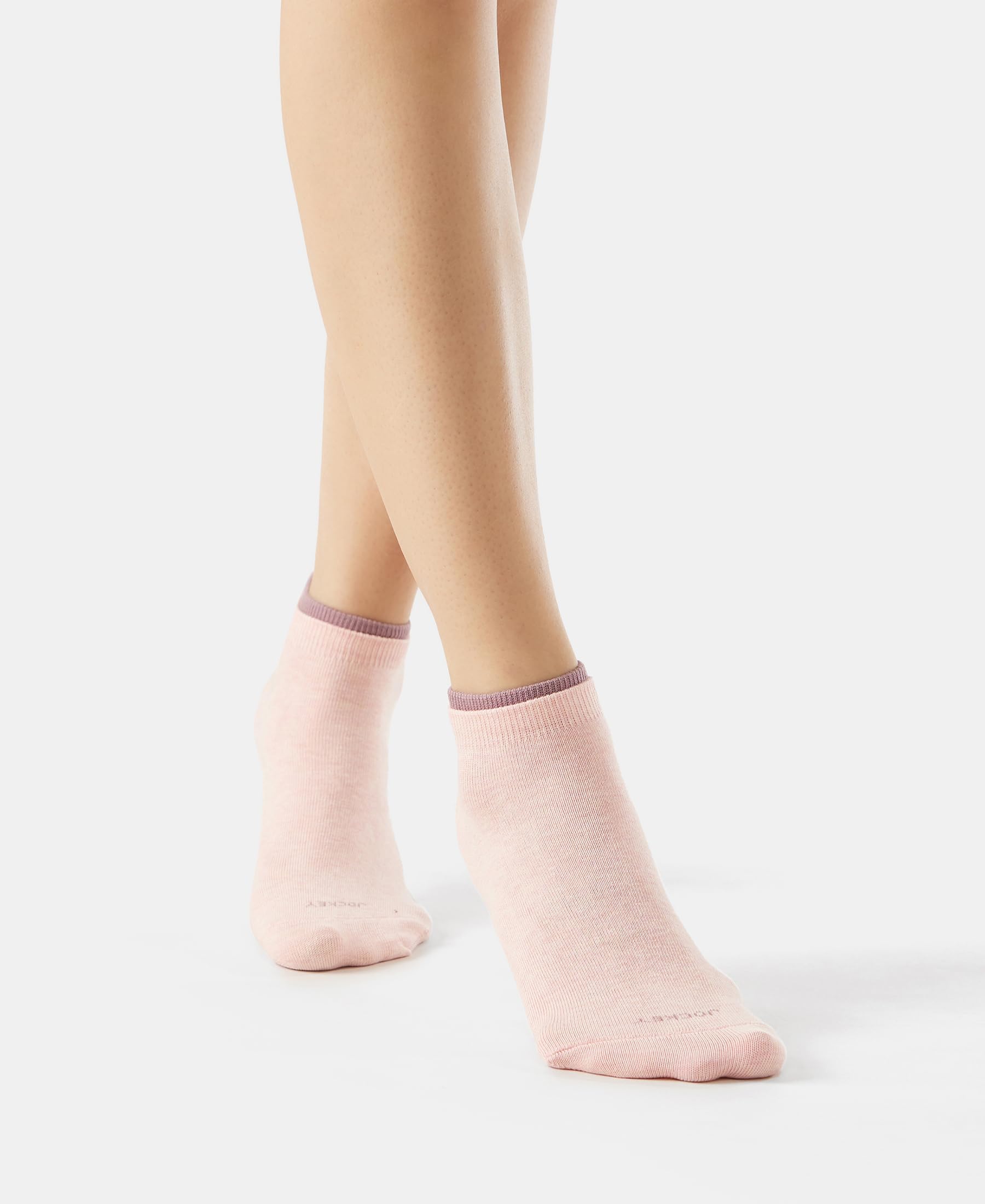 Jockey Women's Low Show Socks - Elderberry & Pink Sorbet Melange - Image 4