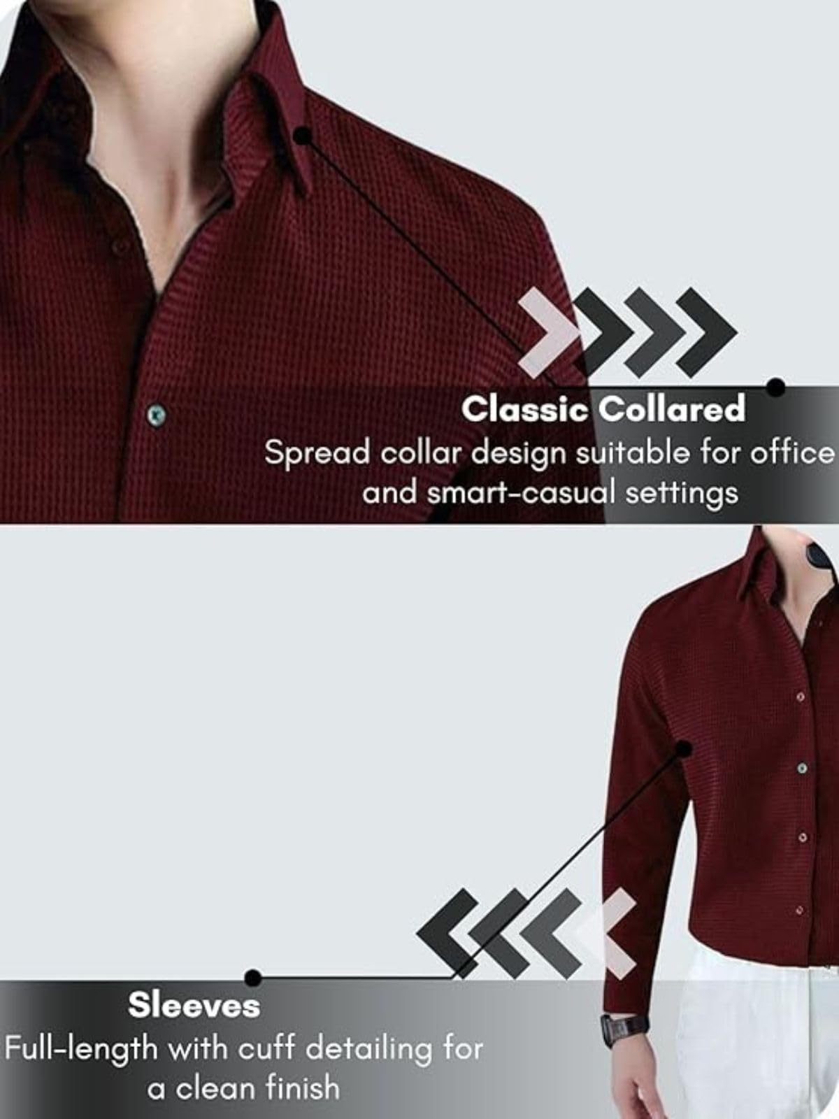 Leriya Fashion Men's Formal Button Down Shirt - Image 5