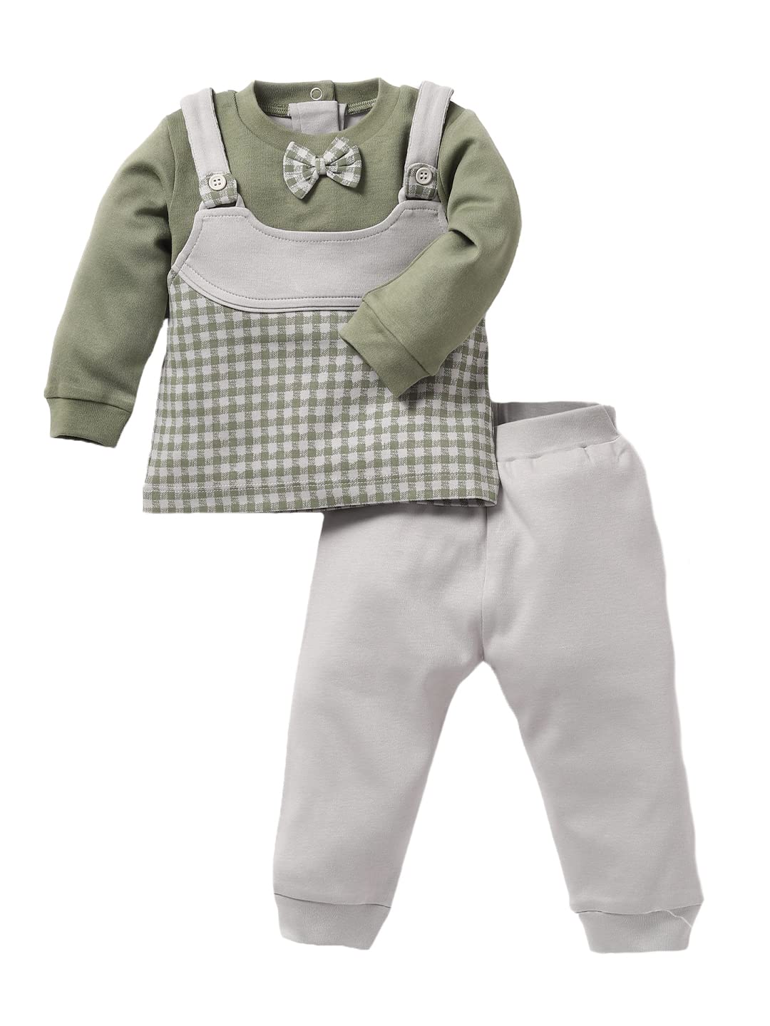 BABY GO Baby Boy Green Cotton Clothing Set