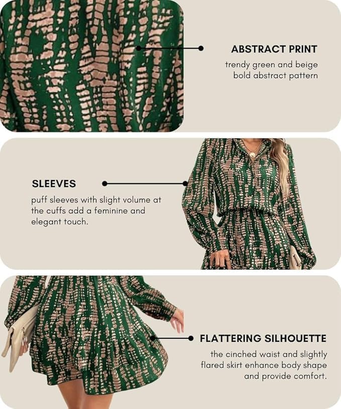 Leriya Fashion Green Viscose Rayon Dress for Women - Image 4