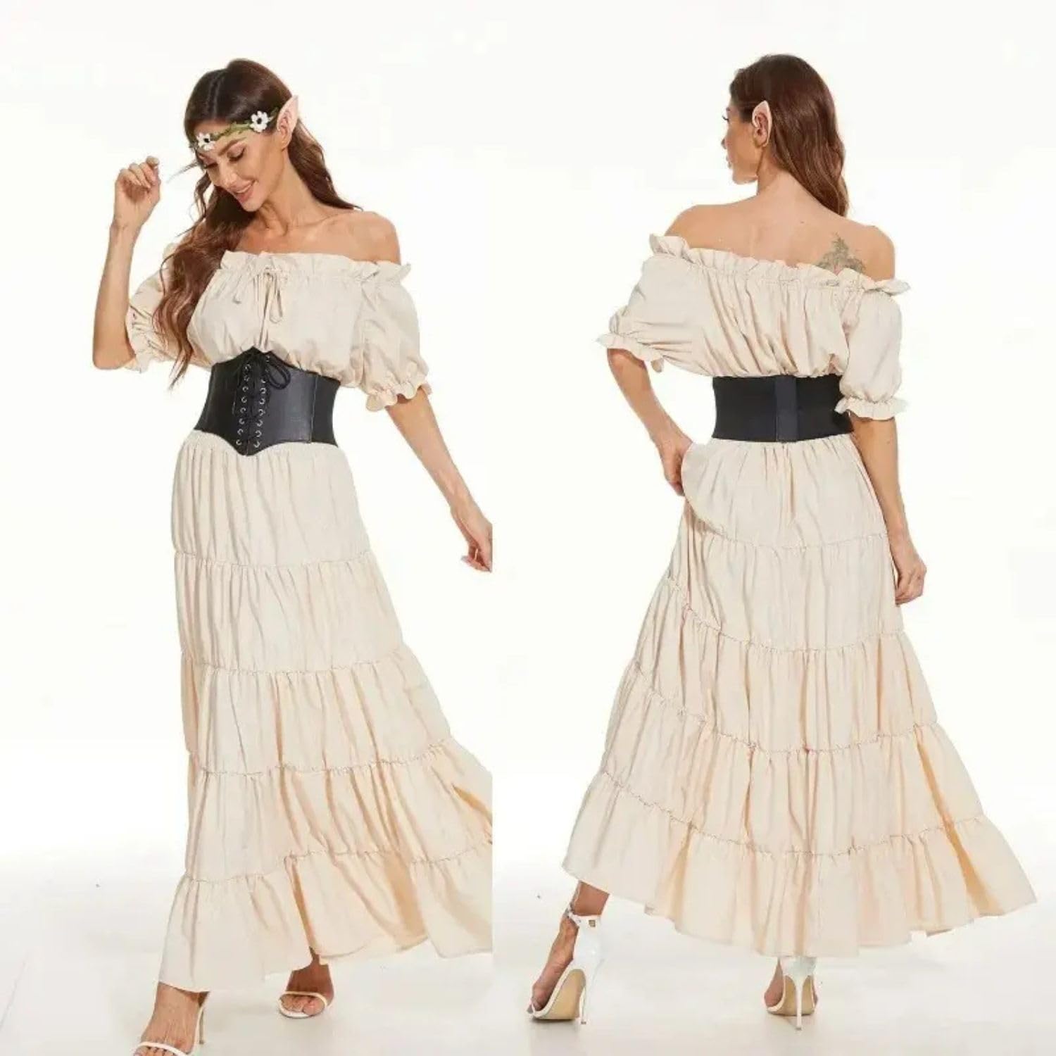 ARTLABEL Faux Leather Women's Corset Belt - Black - Image 2