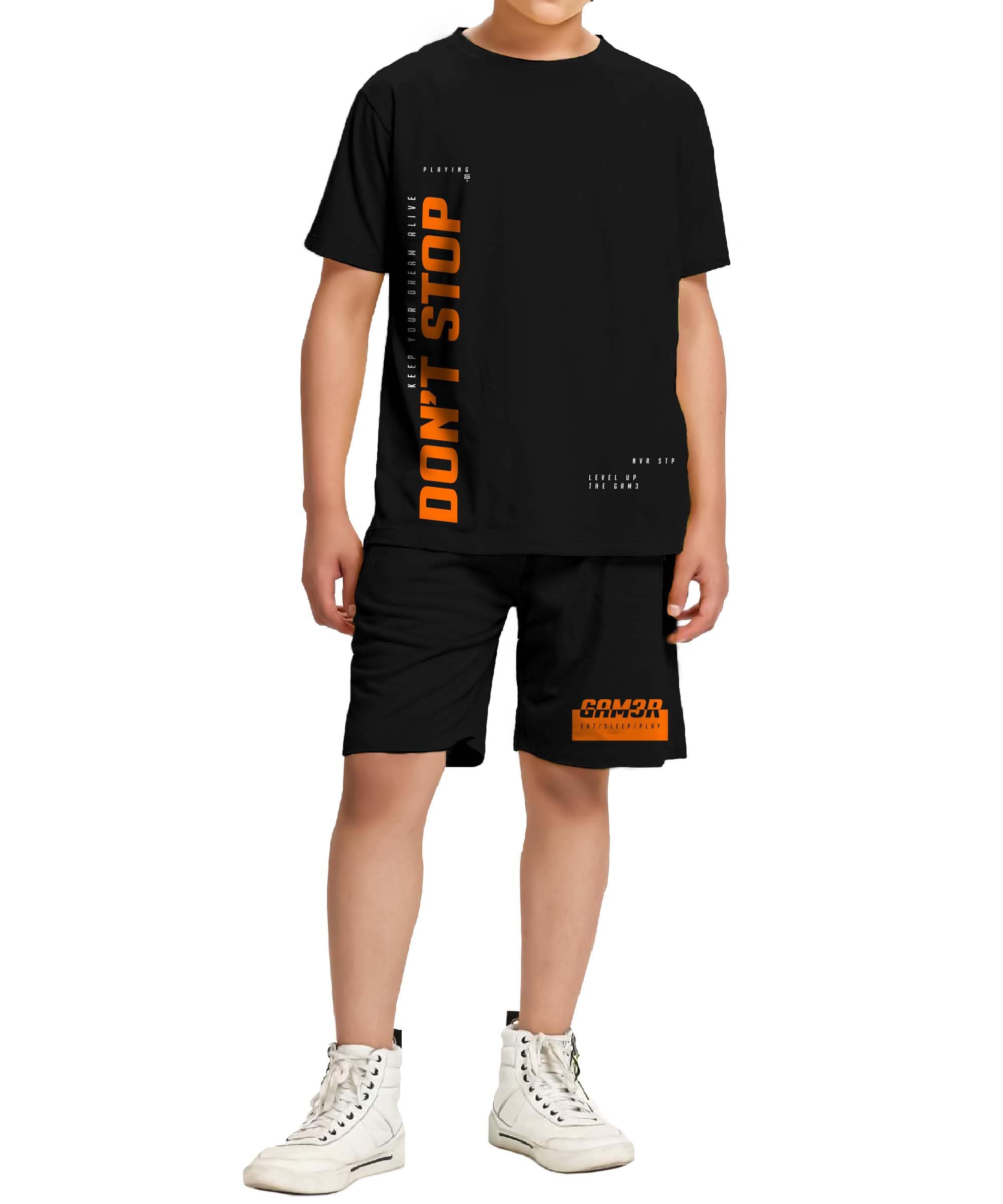 KYDA KIDS Boy's Printed Tshirt and Shorts