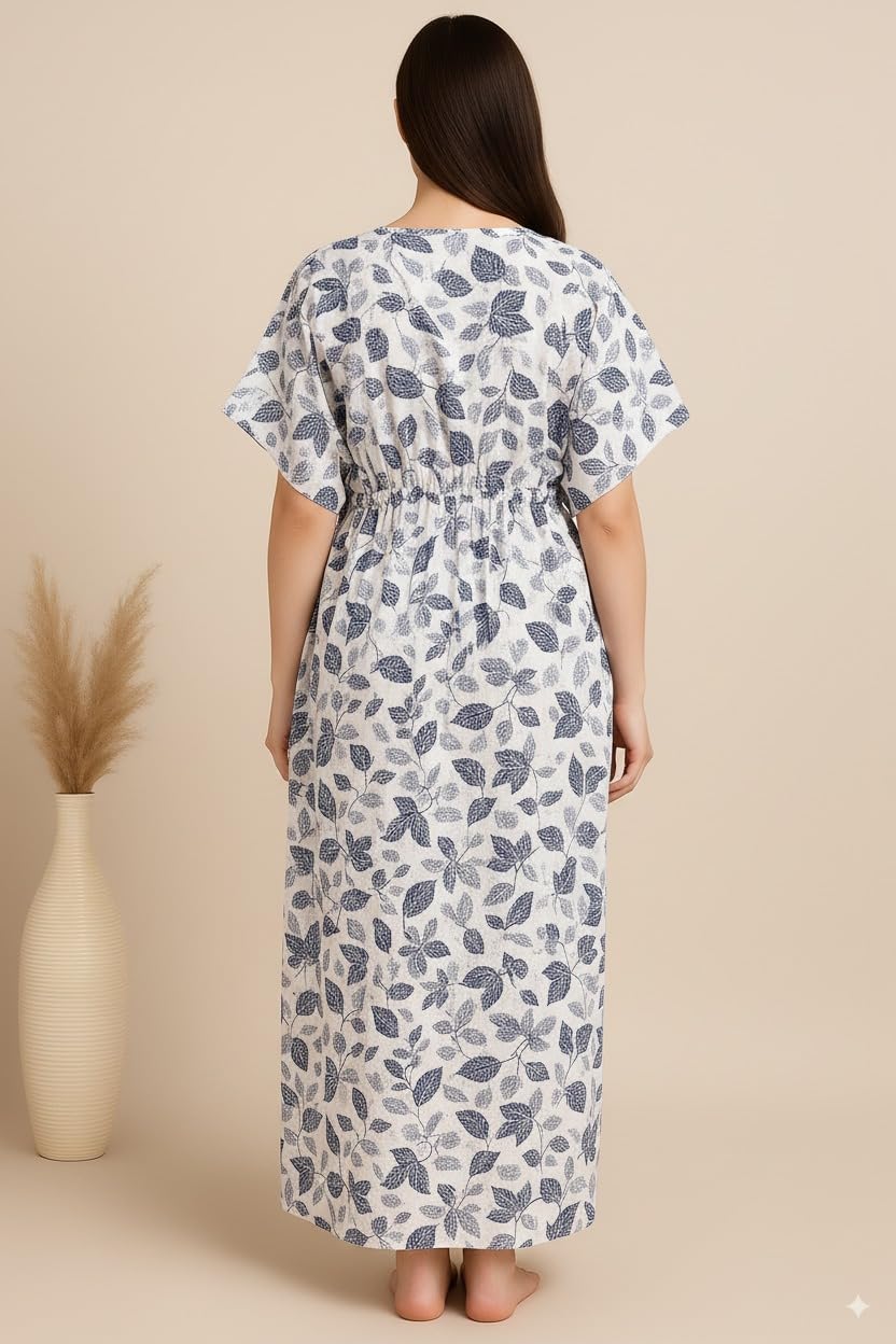 Bahumaan Cotton Kaftan Nighty for Women - Image 4