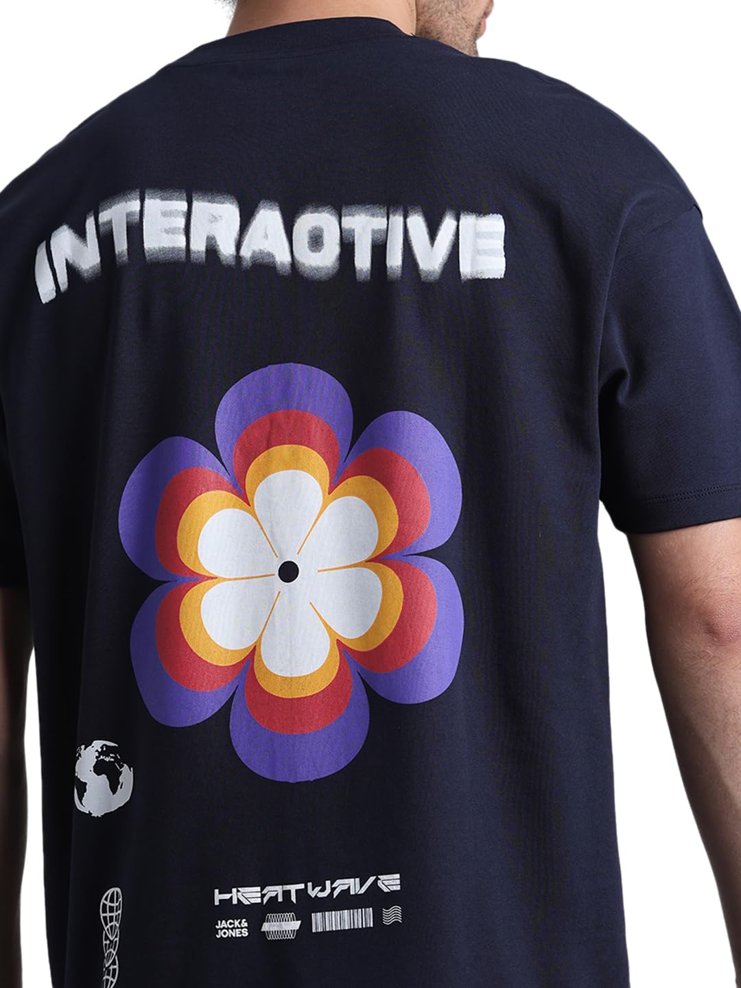 JACK & JONES Mens Blue T-Shirt - Image 4