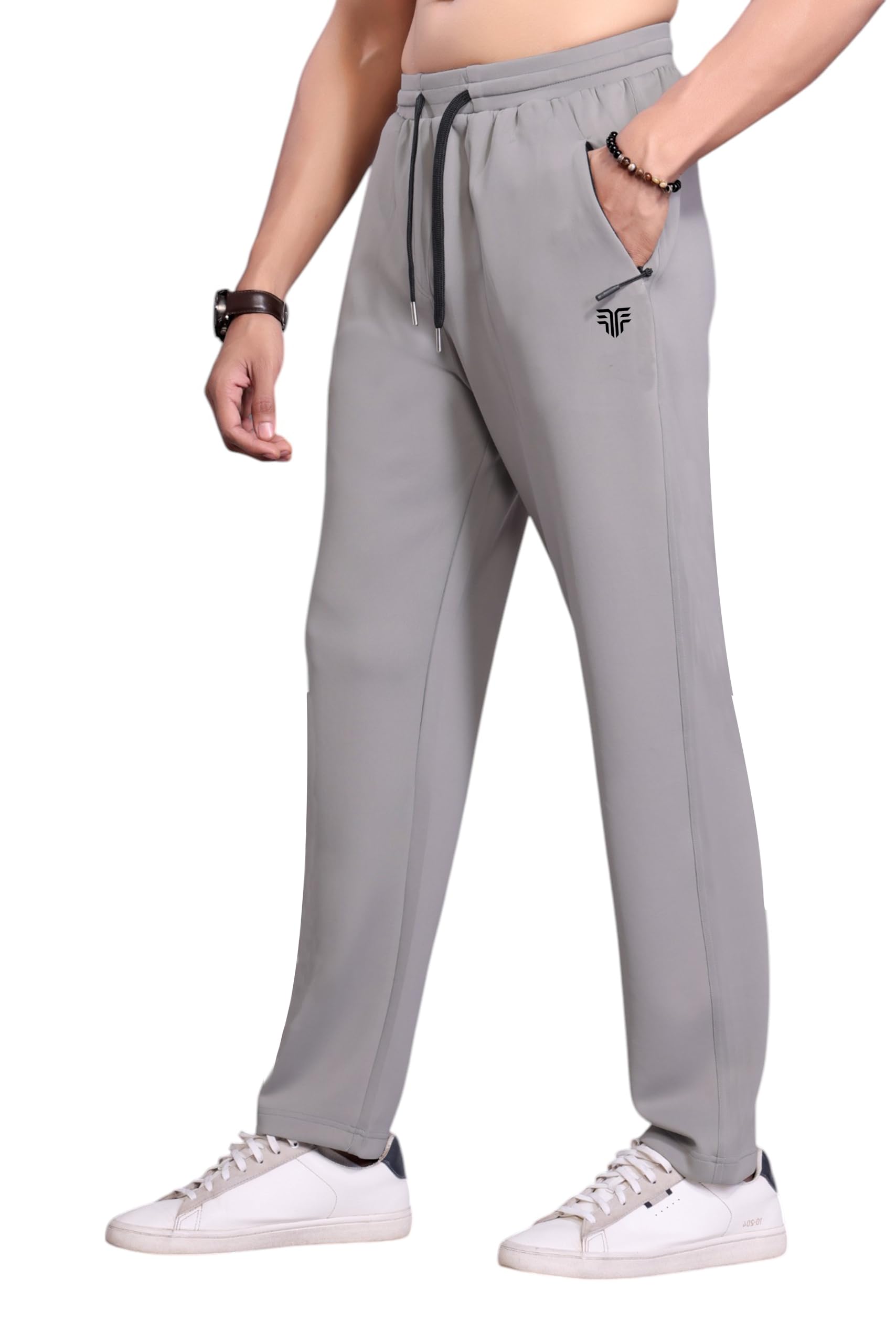 Flapfit Men's Track Pants with Concealed Zipper Pocket