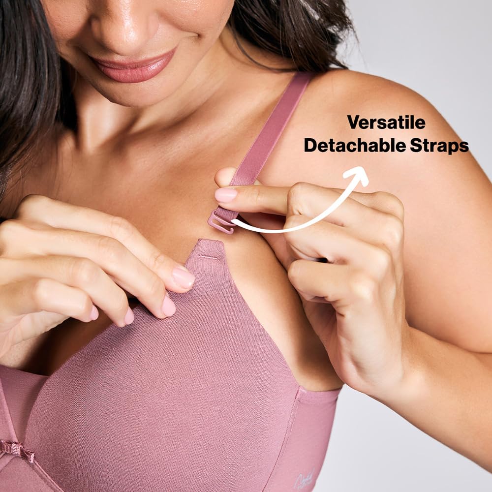 NYKD T-Shirt Bra for Women - Soft, Breathable, Non-Wired, Black - Image 5