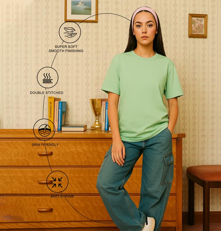 Sleepynuts Women's Cotton T Shirt - Mint Green - Image 3