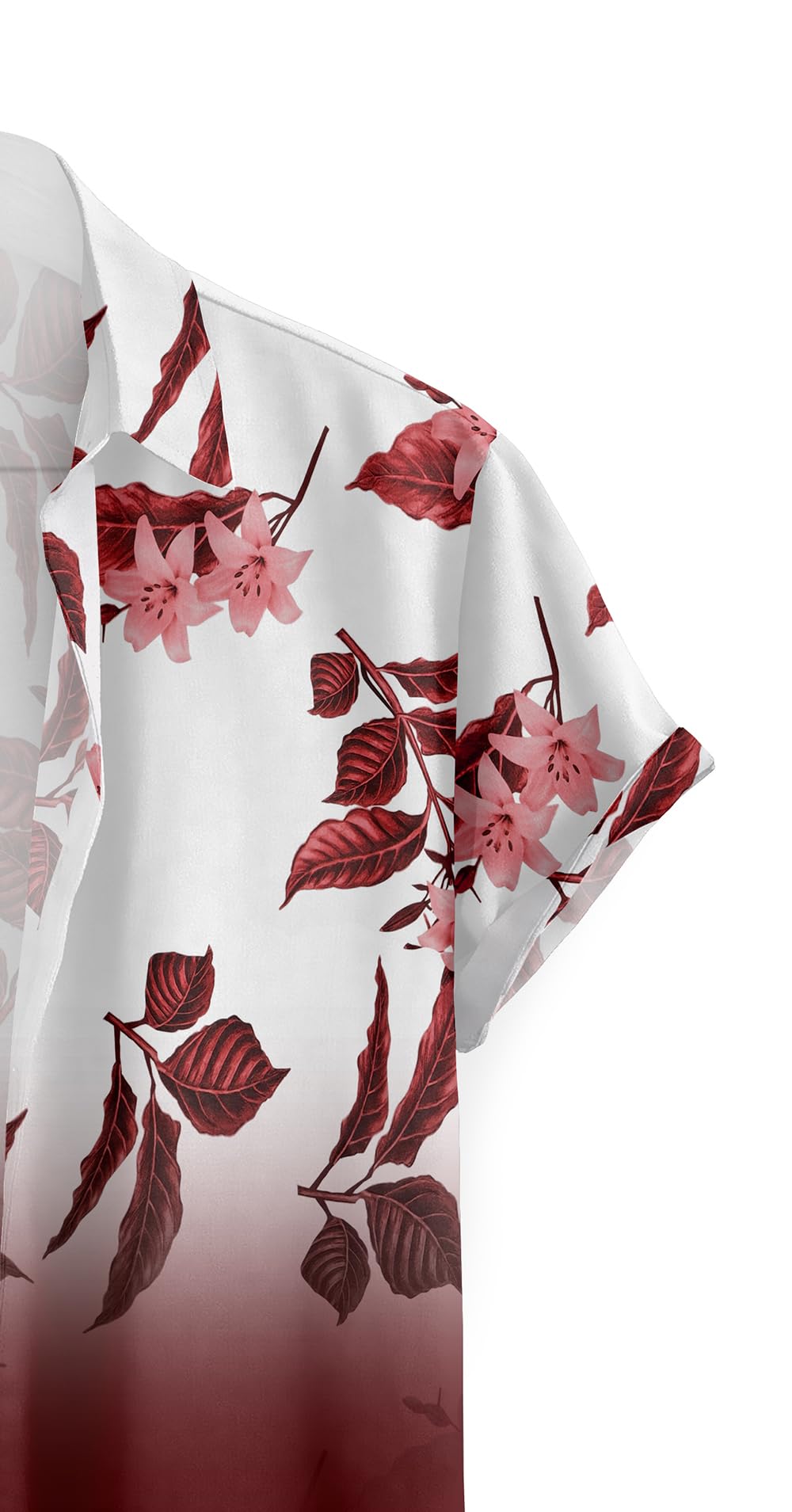 LAMBOO Men Casual Shirt - Maroon - Image 3