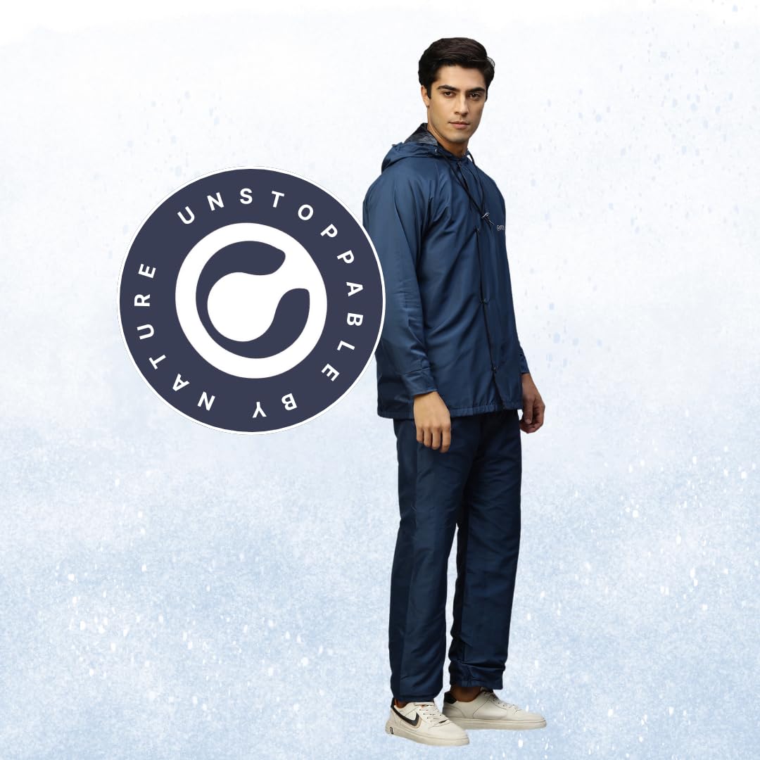 Citizen Reversible Raincoat for Men - Waterproof Blue - Image 2