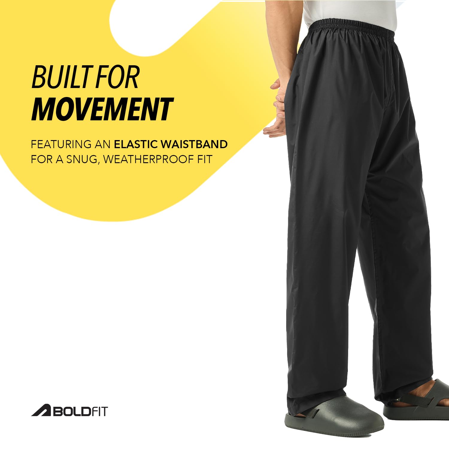 Boldfit Rain Coat for Men and Women - Waterproof Grey - Image 4