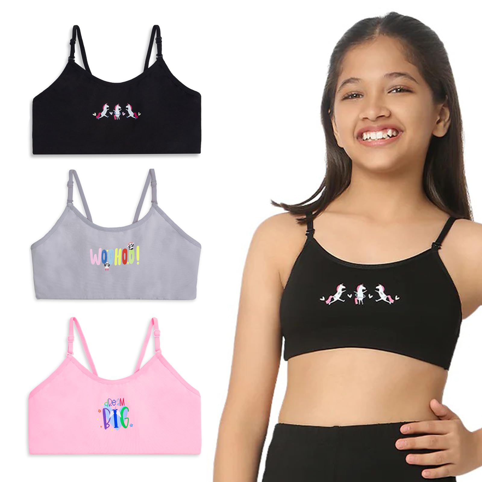 YouGotPlanB Cotton Training Bra for Girls