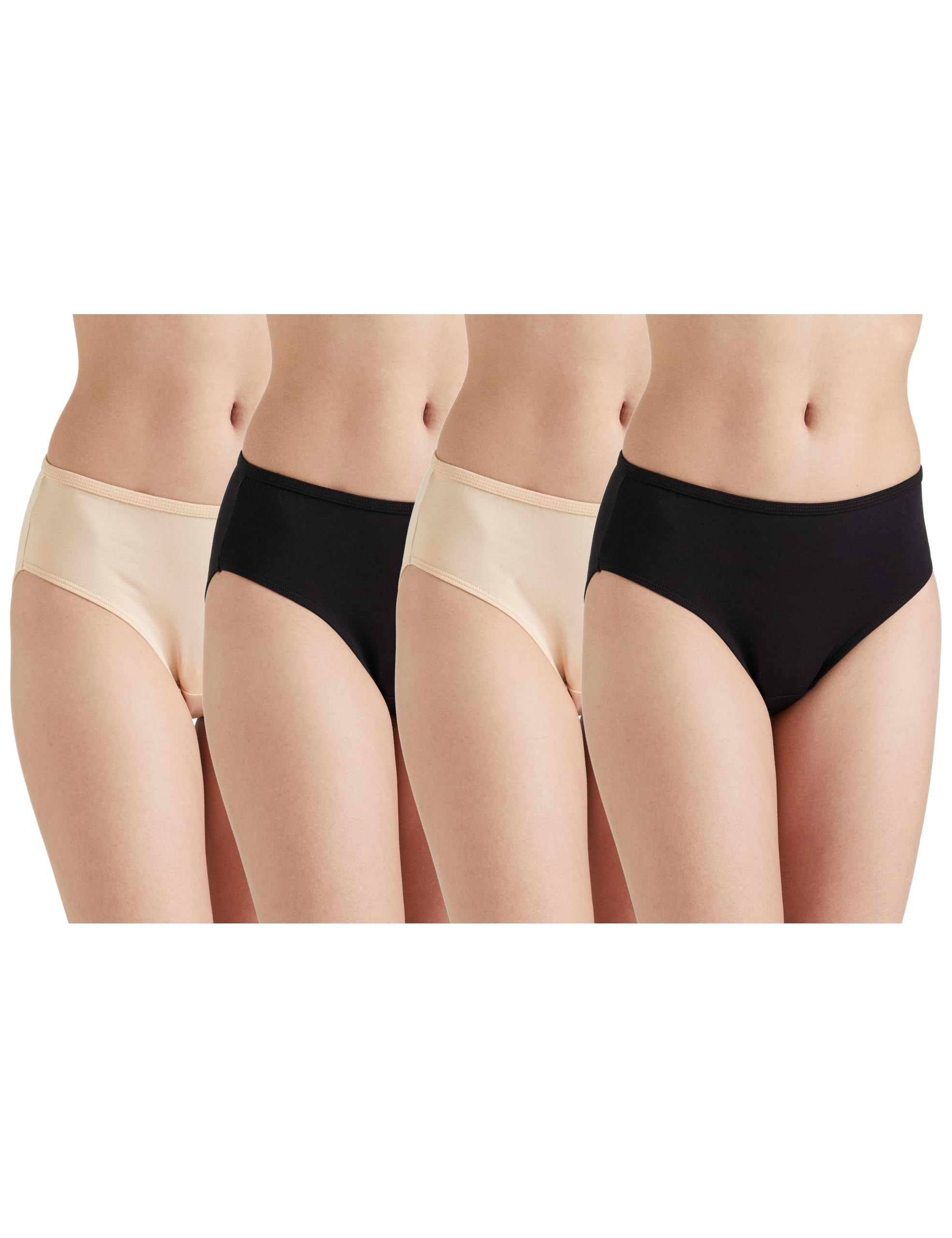 Symbol Women's Cotton Stretch Hipster Briefs - Black