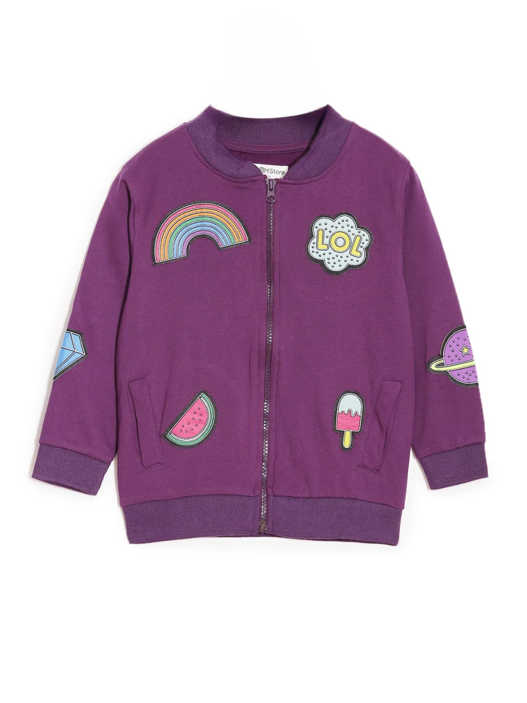 The Mom Store Multicolor Winter Bomber Jacket for Baby