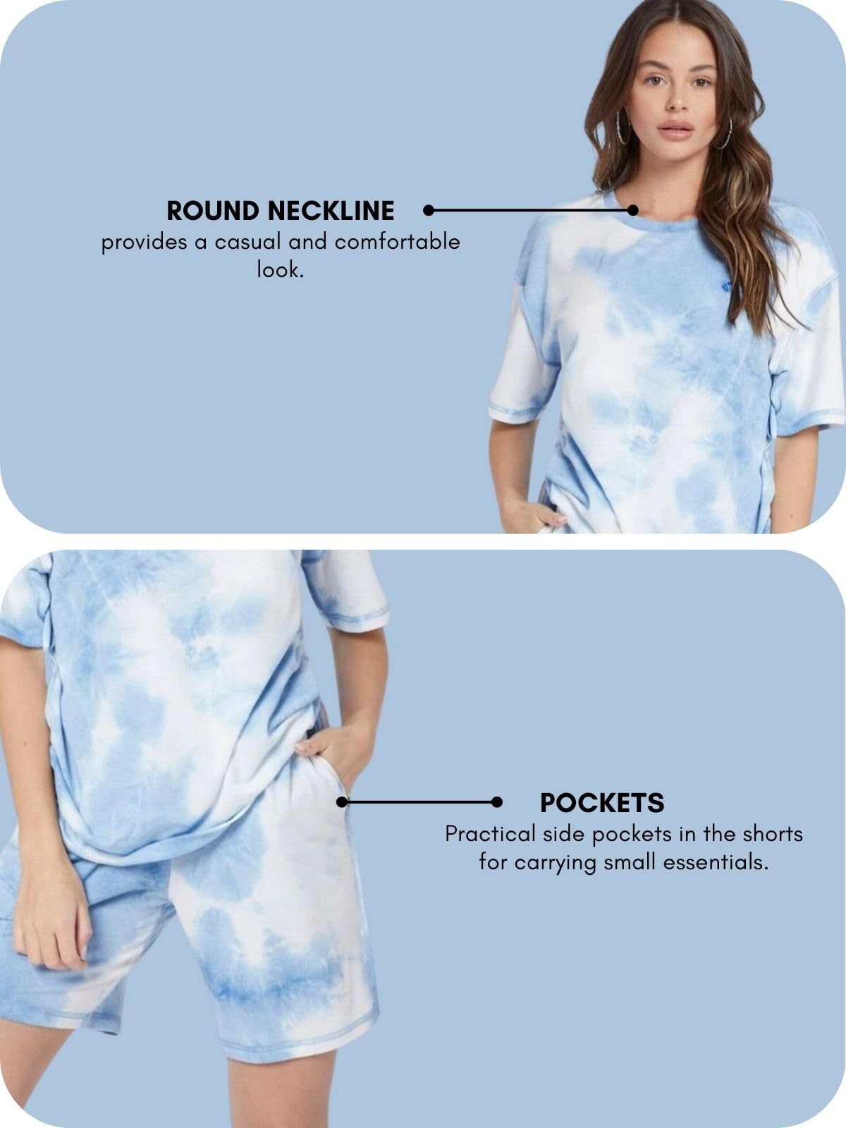 OM SAI Lycra Unisex Night Dress Tie-Dye - Image 5