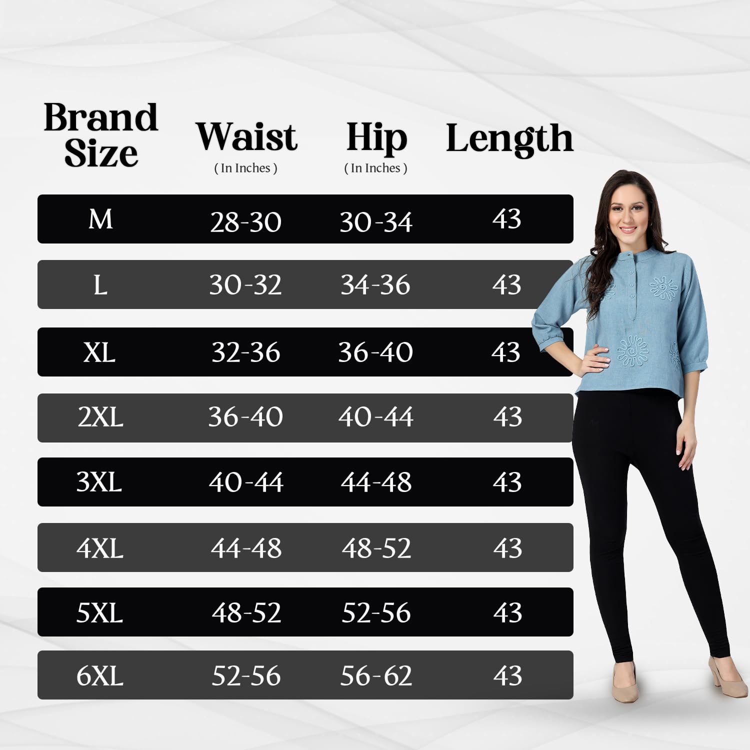 TRASA Women Churidar Leggings - Black - Image 5