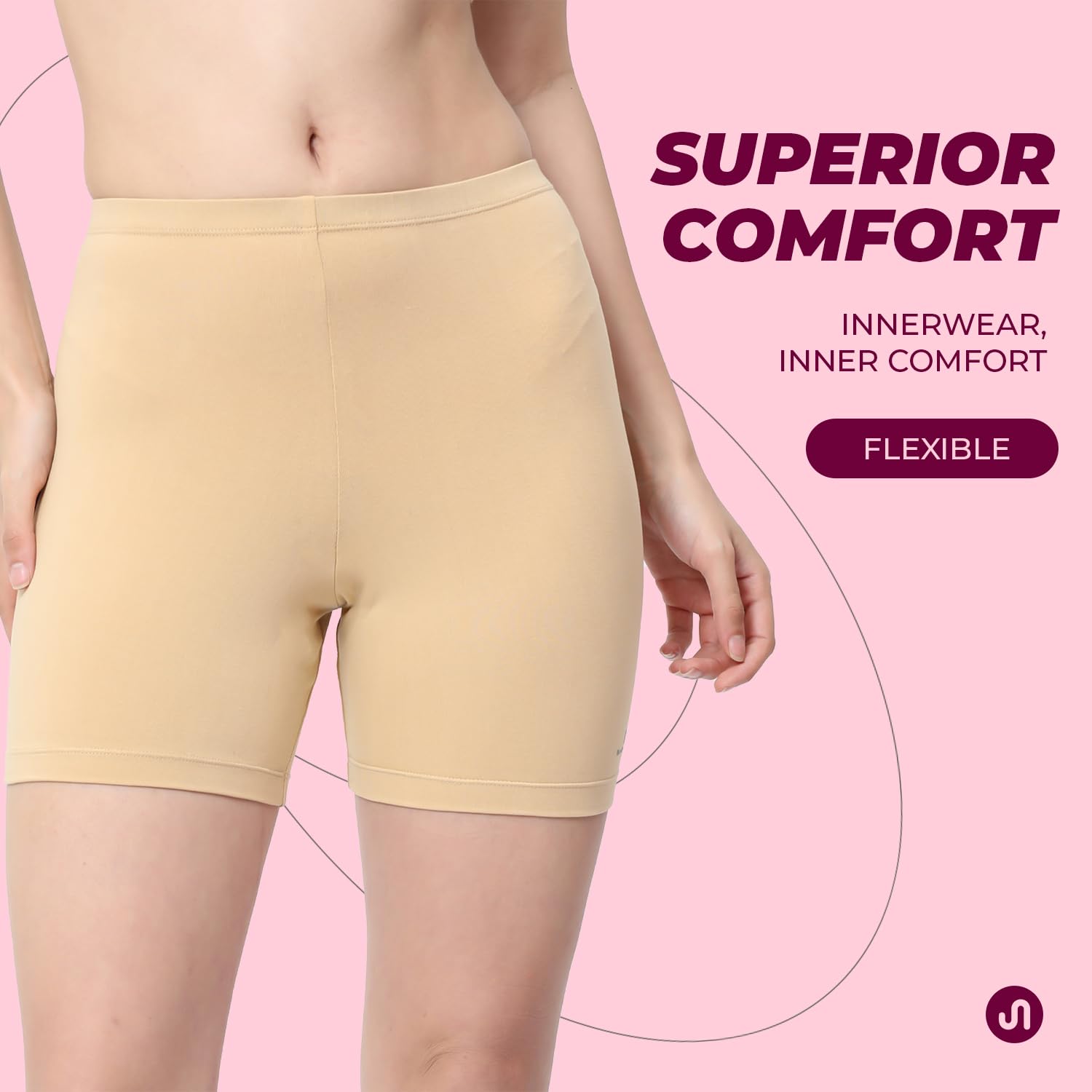 Bodyband Women's Boxer Shorts - Beige - Image 3