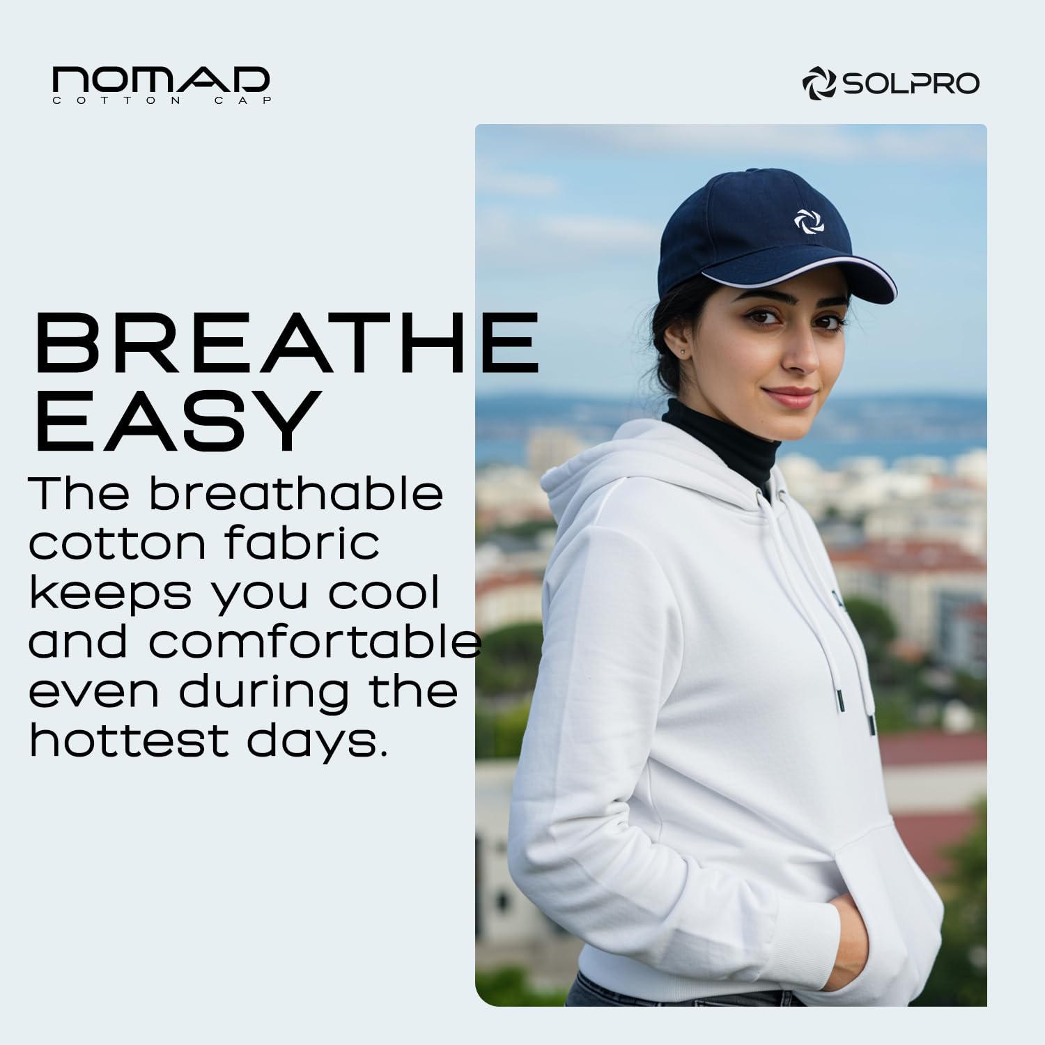 Solpro Nomad Unisex Cotton Cap - Image 5