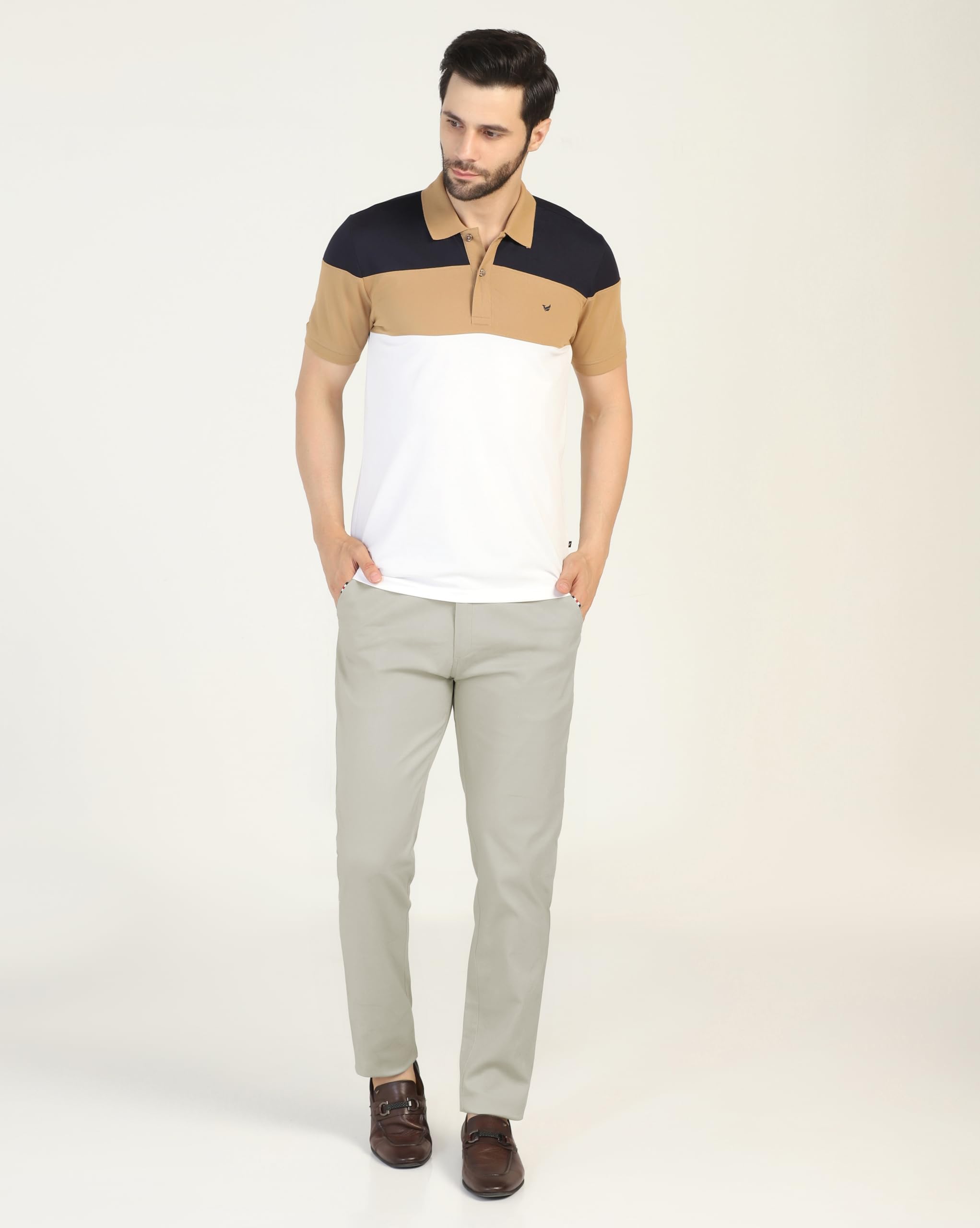 TOPLOT Men's Causal Trouser - Silver - Image 5