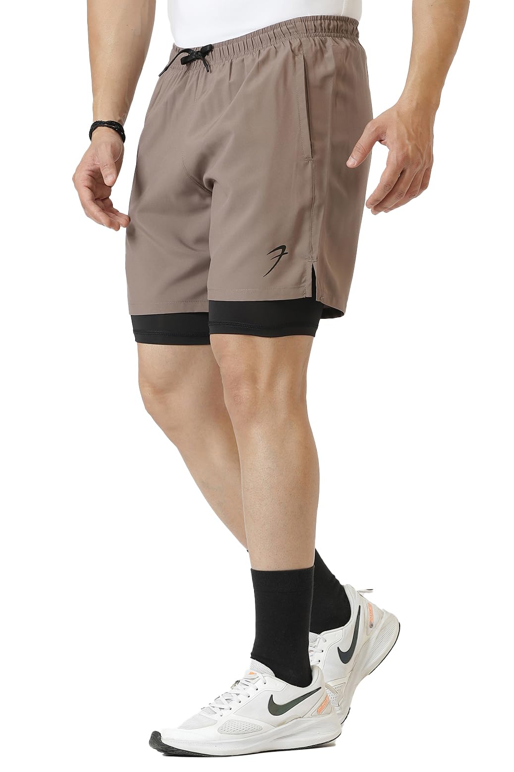 FUAARK Men's Sports Shorts - Dusk Brown