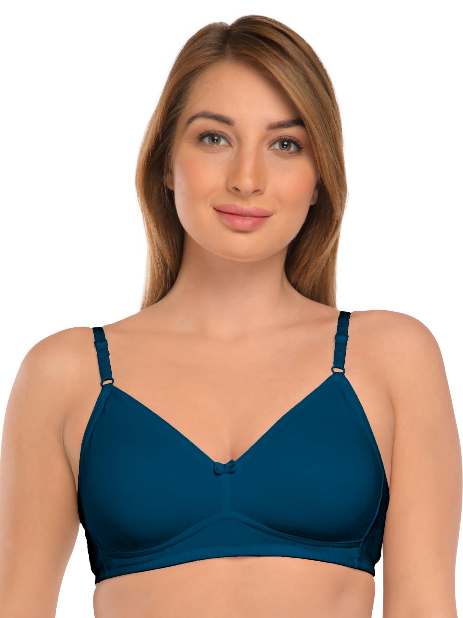 DAISY DEE Seamless T-Shirt Bra for Women - Black/E.Blue - Image 5