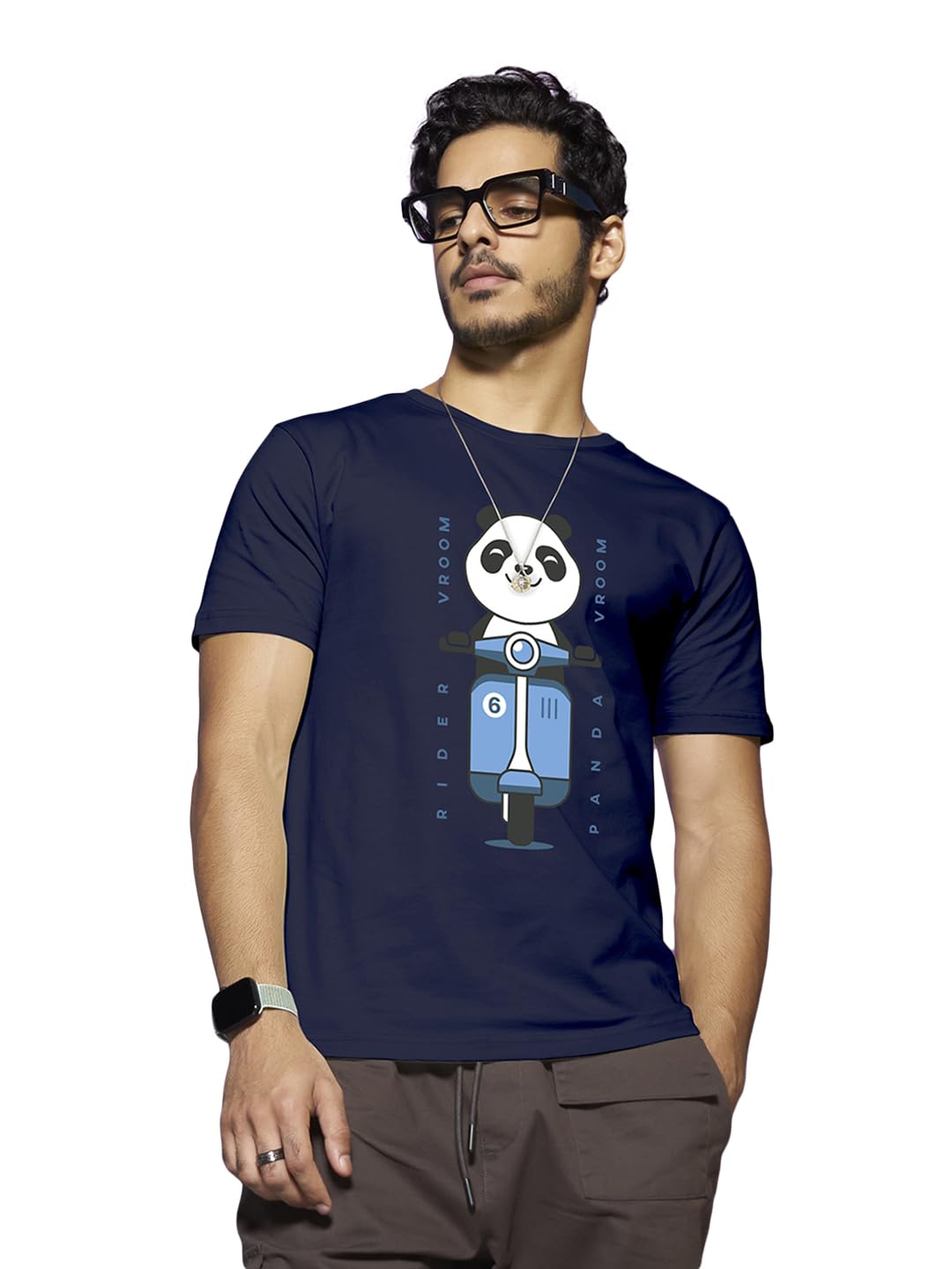 Bewakoof Men's Graphic Print Cotton T-Shirt - Blue