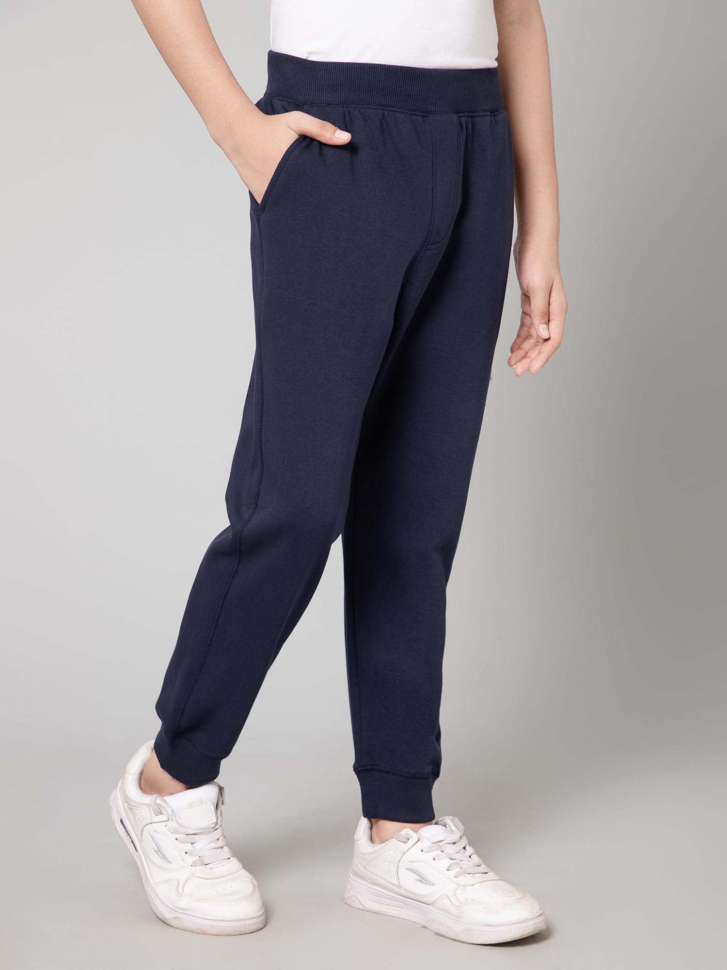 Alan Jones Boys Fleece Joggers - Navy - Image 2