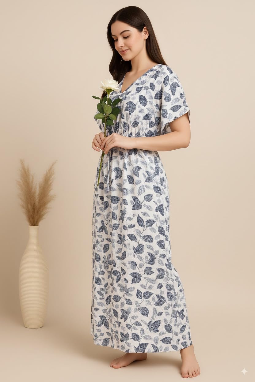 Bahumaan Cotton Kaftan Nighty for Women - Image 2