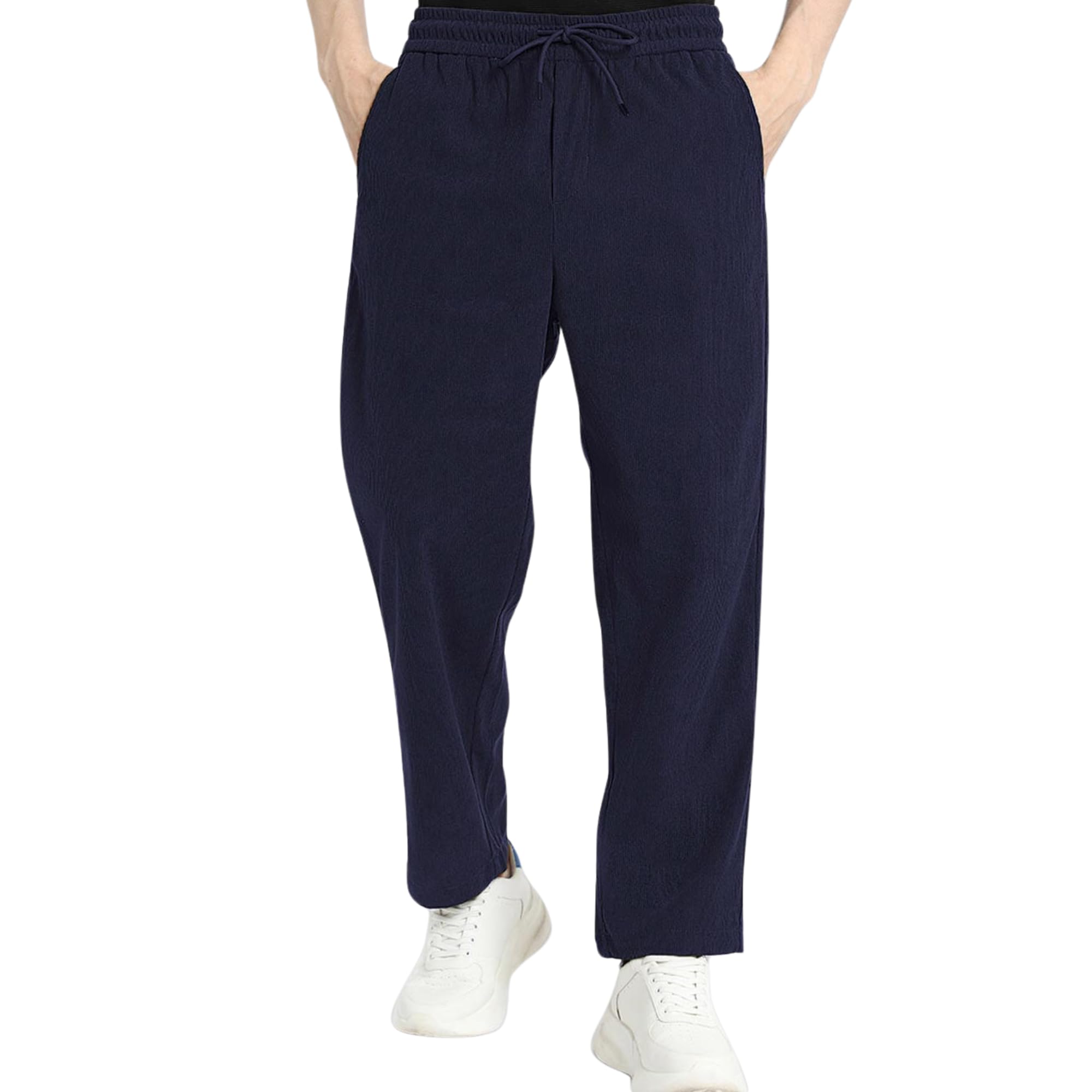 SWADESI STUFF Men Corduroy Track Pants