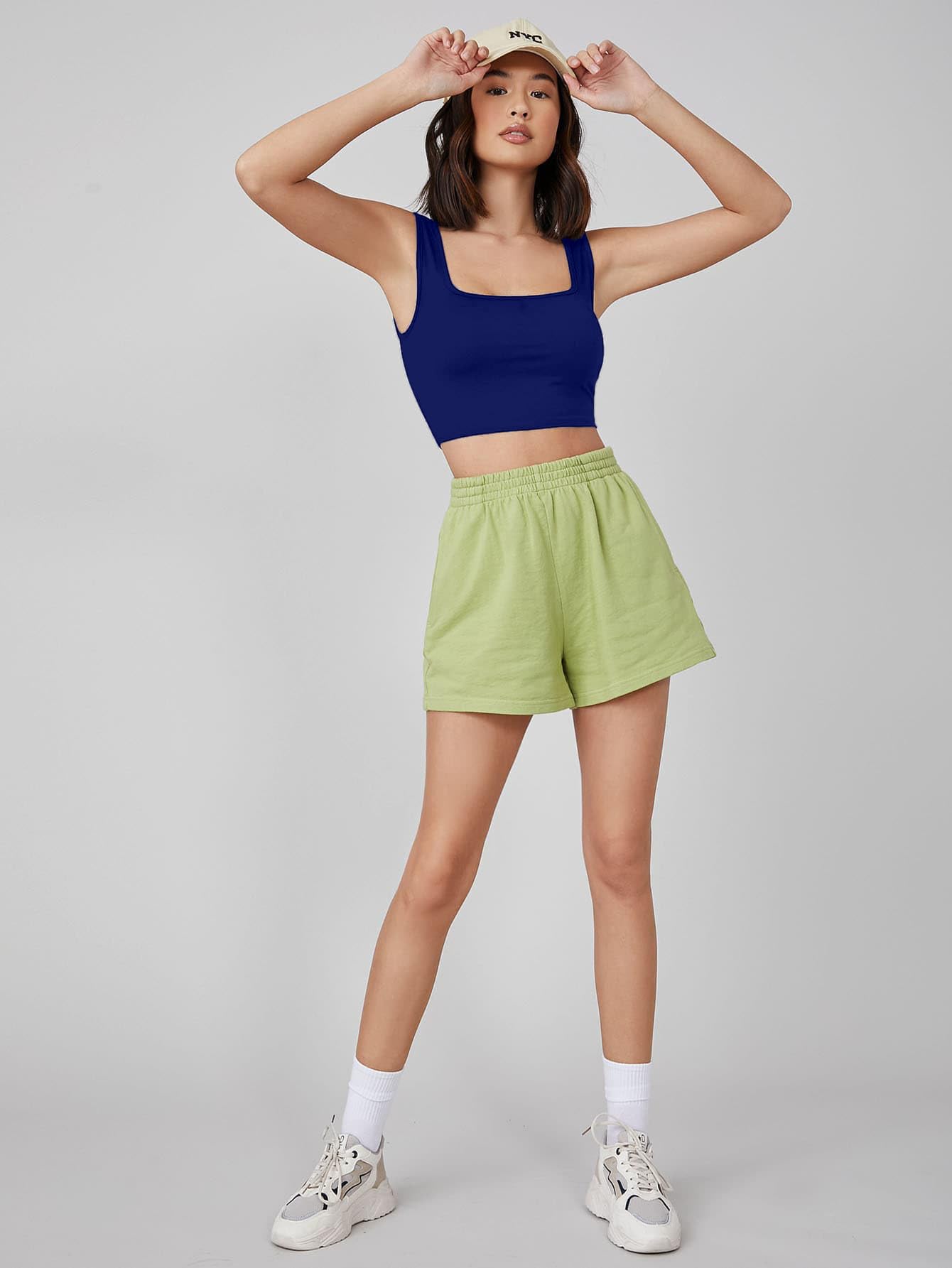 Aahwan Cotton Tank Top for Women & Girls - Royal Blue - Image 4