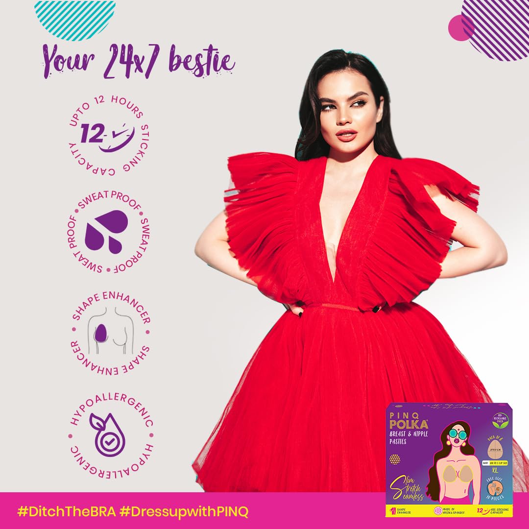 PINQ Breast Lift Tape Pasties - Nude - Image 3