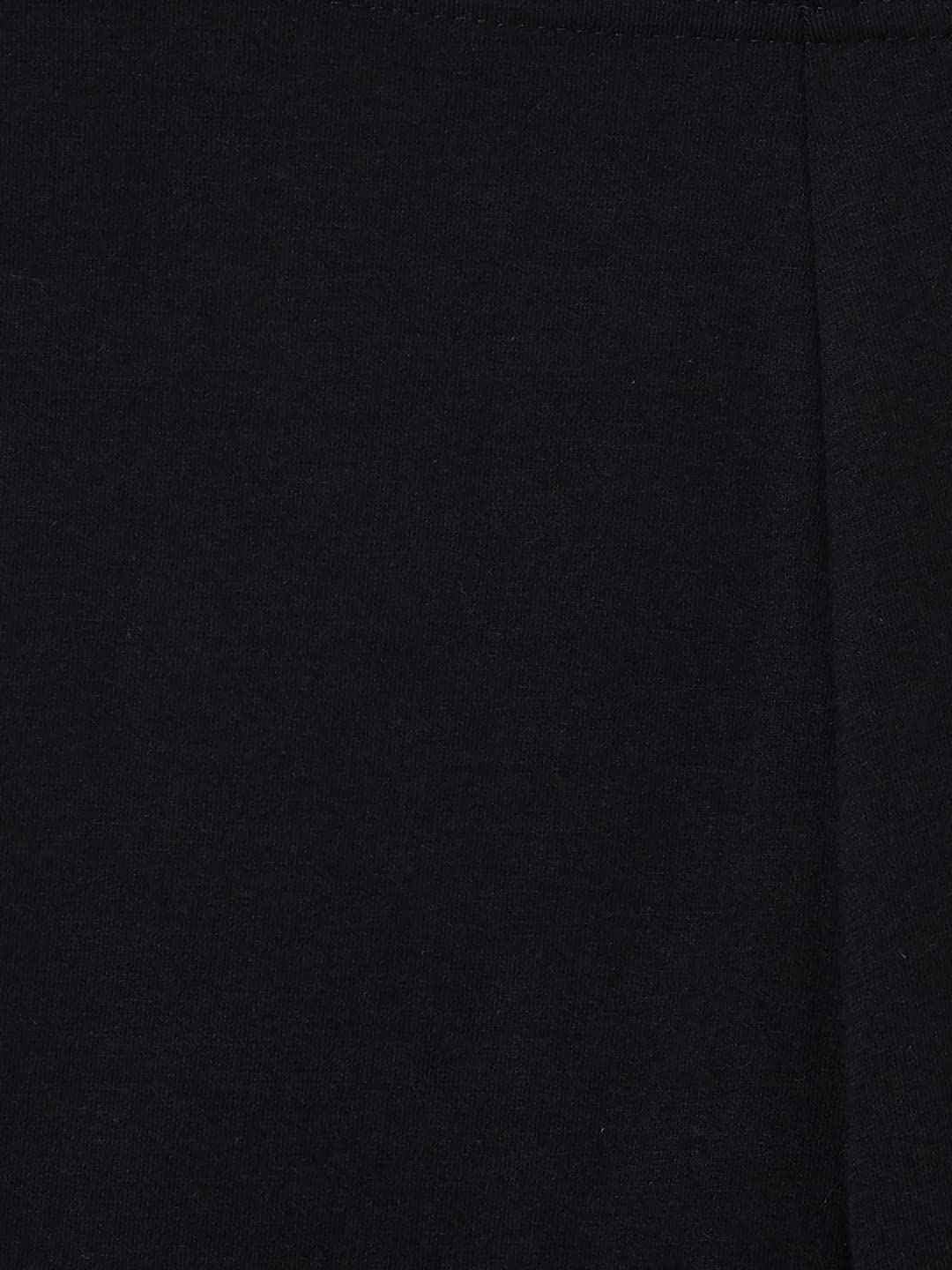 Max Black Cotton Lycra Leggings for Girls - Image 5