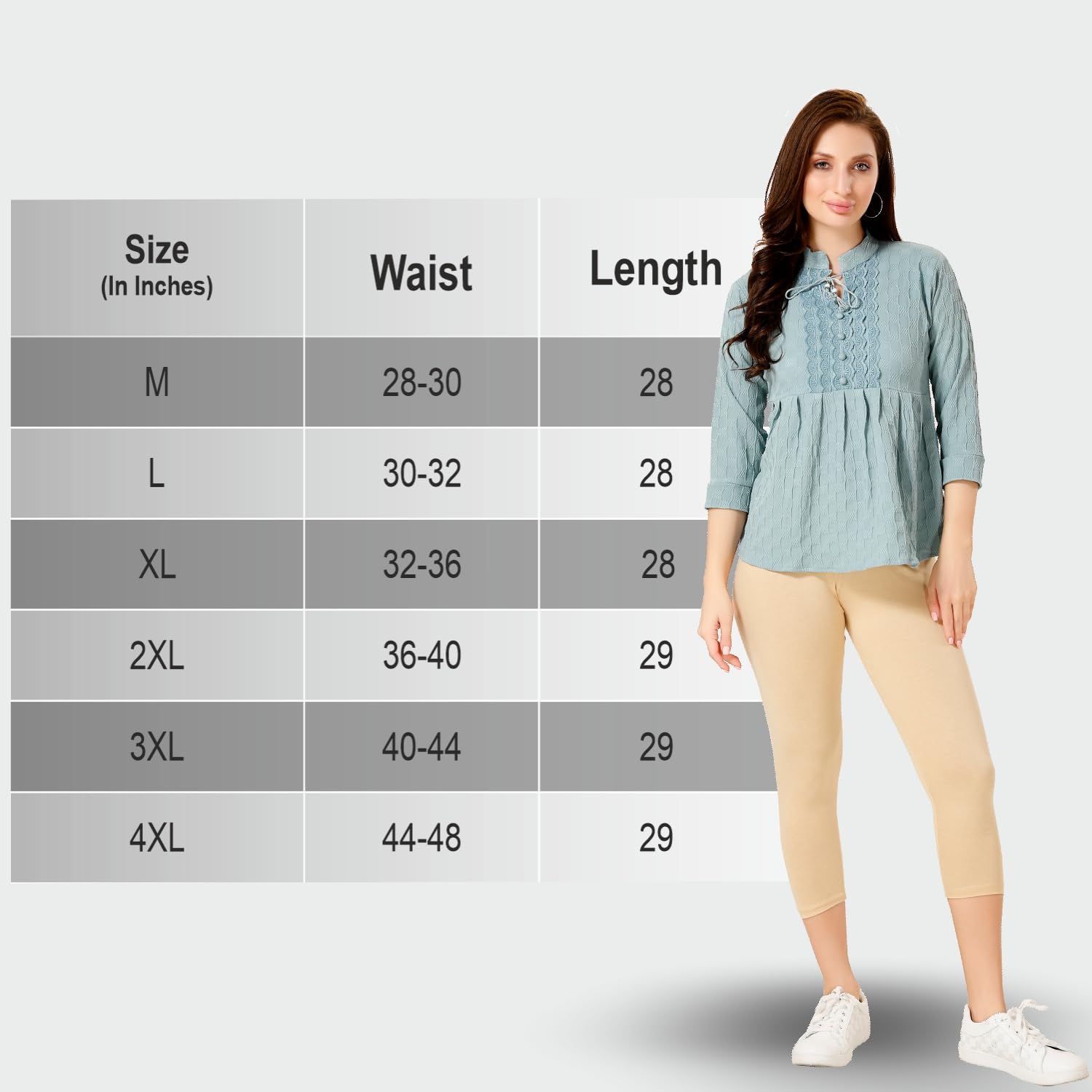 TRASA Mid-Rise Skinny Fit Cotton Trousers - Image 3