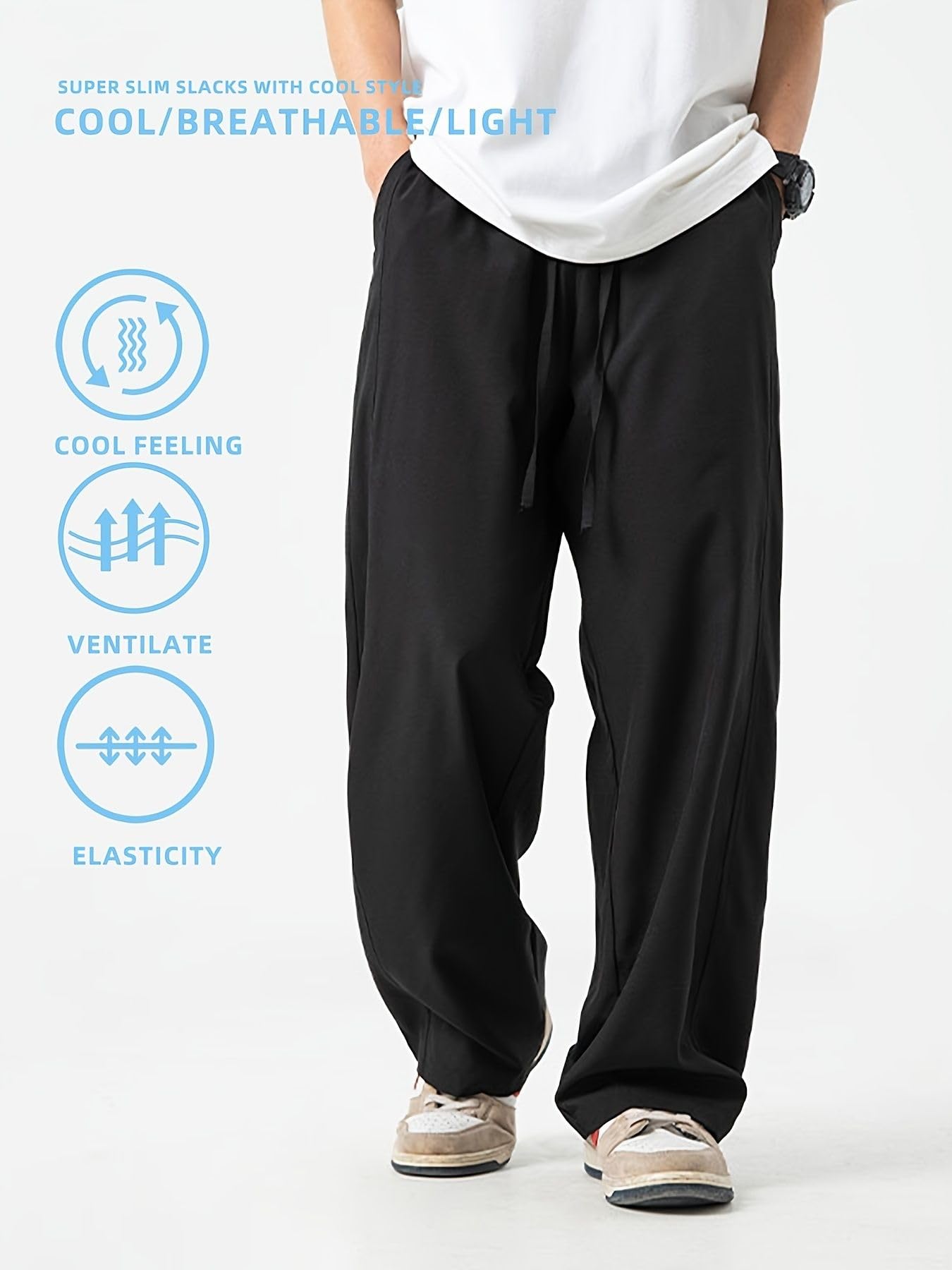 dockstreet Unisex Track Pants - Black - Image 2