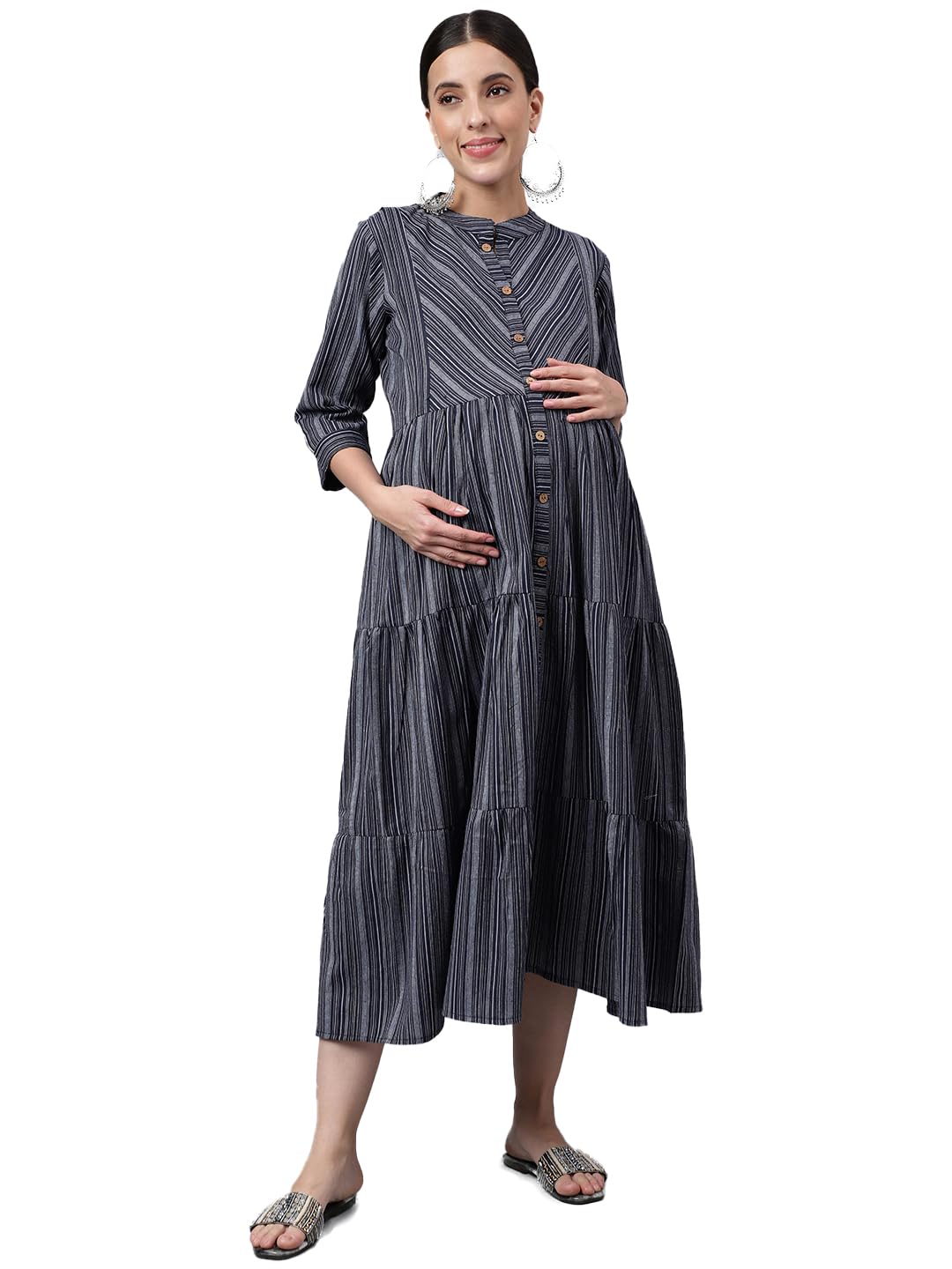 Negen Cotton Maternity Dress for Women