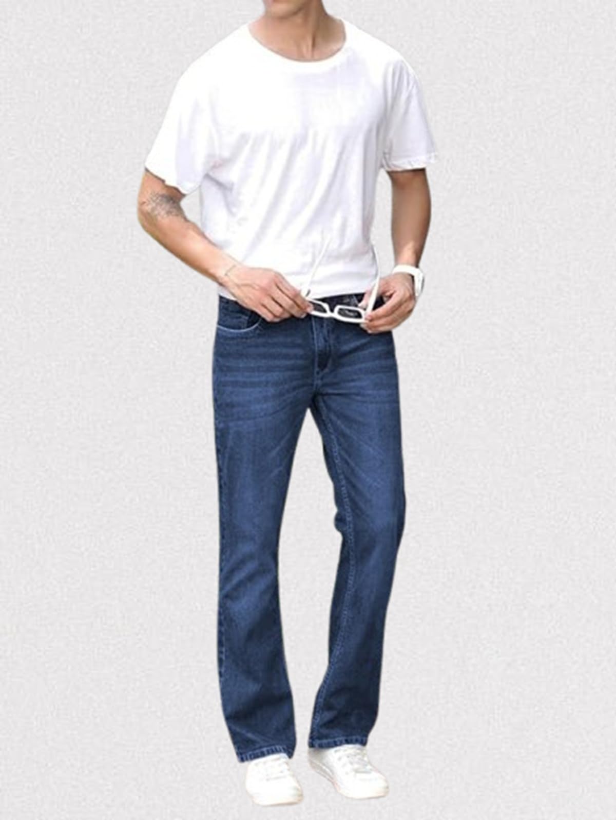 Ben Martin Men's Stretchable Jeans - Dark Blue - Image 5