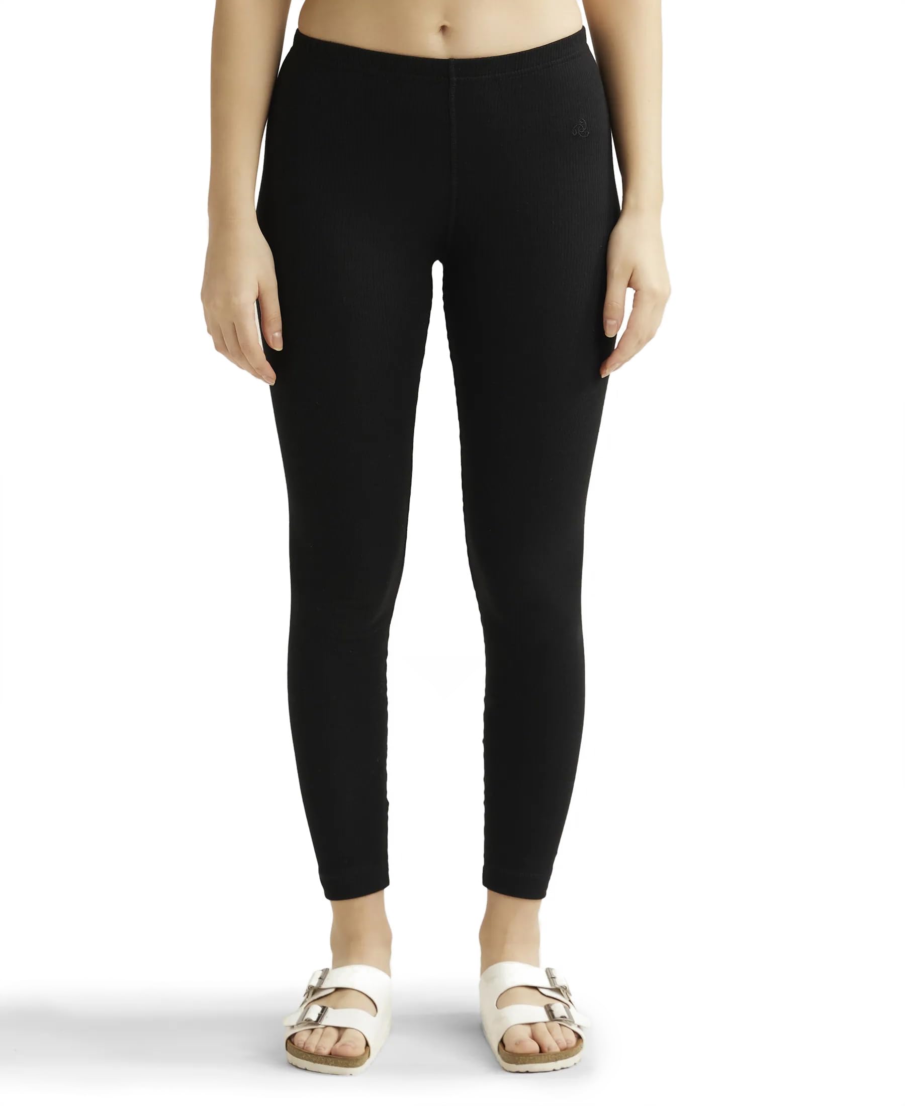 Jockey Women's Tailored Fit Cotton Leggings - Black