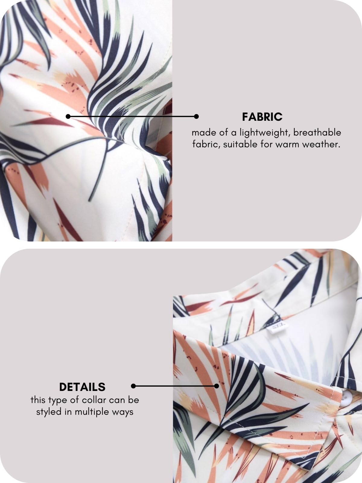 DHRUVI TRENDZ Mens Casual Shirt - Peach - Image 5