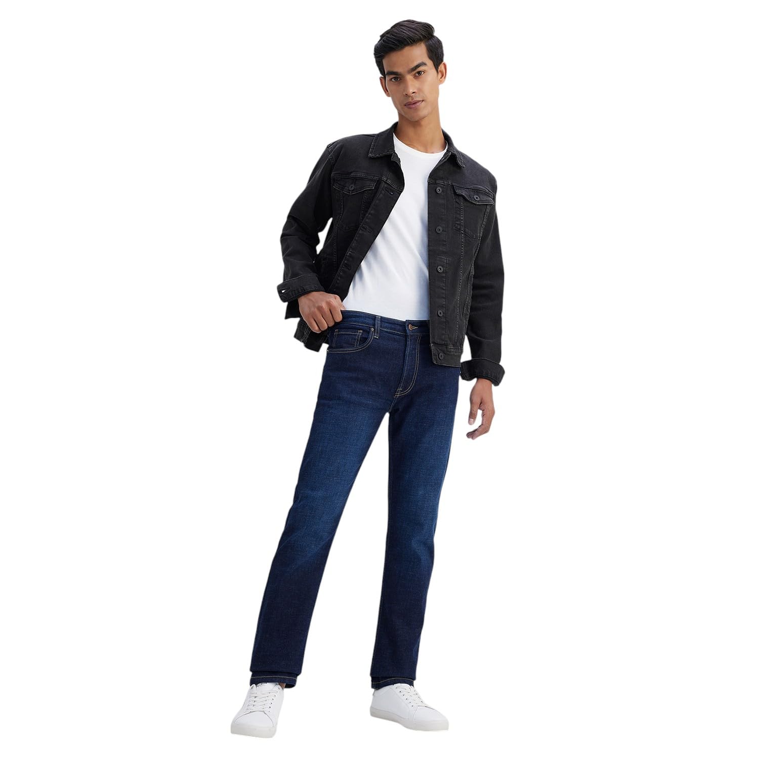 GarbGlide Men Blue Straight Fit Jeans - Image 3