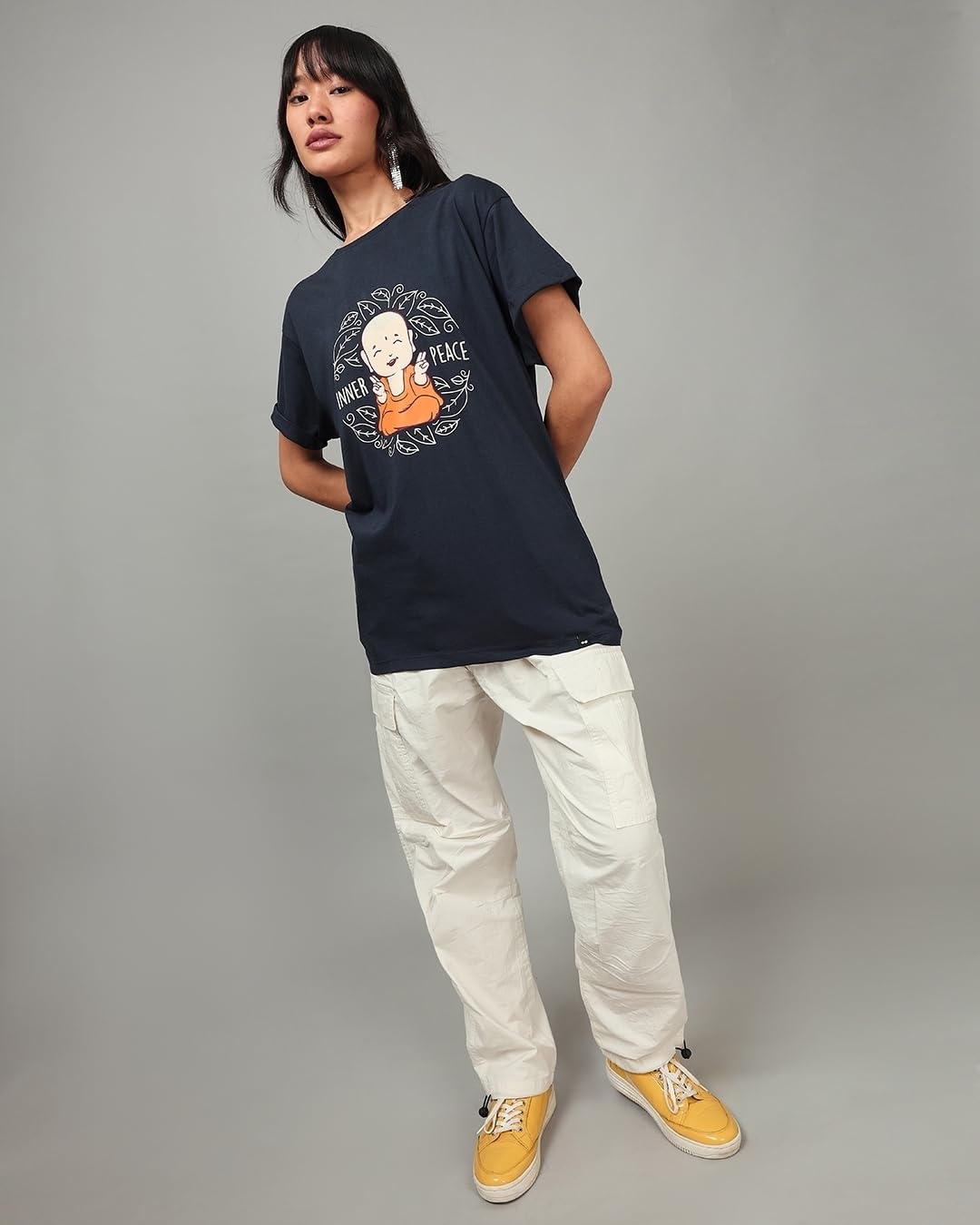 Bewakoof Women's Graphic Printed Cotton T-Shirt - Image 4